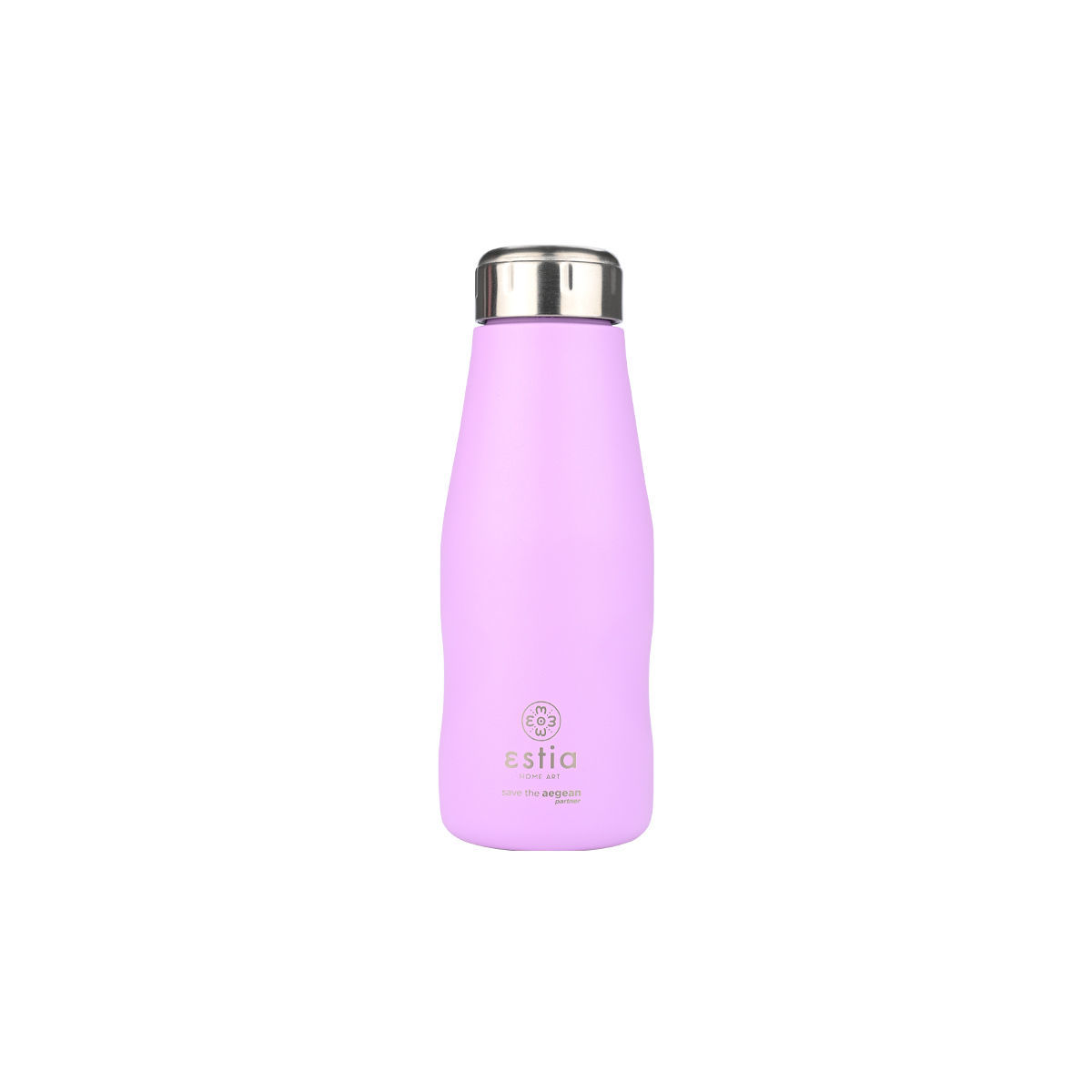Θερμός-Μπουκάλι Ανοξείδωτο Lavender Purple Flask Save The Aegean Estia 350ml-6,5×6,5×18,5εκ. 01-22358 (Υλικό: Ανοξείδωτο, Χρώμα: Μωβ) – estia – 01-22358
