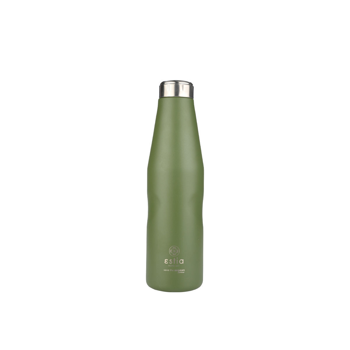 estia Θερμός-Μπουκάλι Ανοξείδωτο Forest Spirit Flask Save The Aegean Estia 750ml-7,9x7,9x27,8εκ. 01-22372 (Υλικό: Ανοξείδωτο, Χρώμα: Πράσινο ) - estia - 01-22372