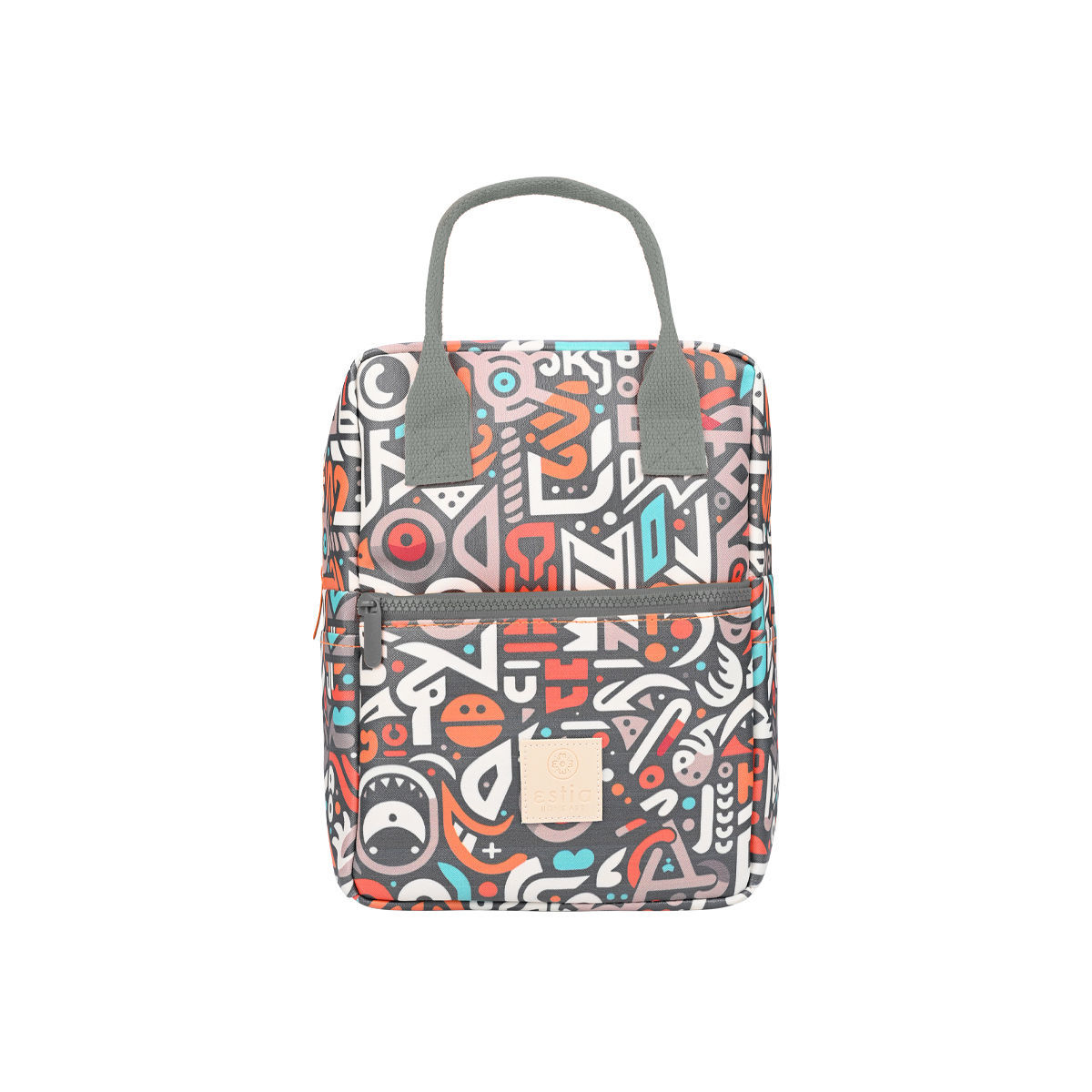 estia Τσάντα Φαγητού Ισοθερμική PVC Leather Geovivid Save The Aegean Estia 7lt-20x14x27εκ. 01-22426 - estia - 01-22426