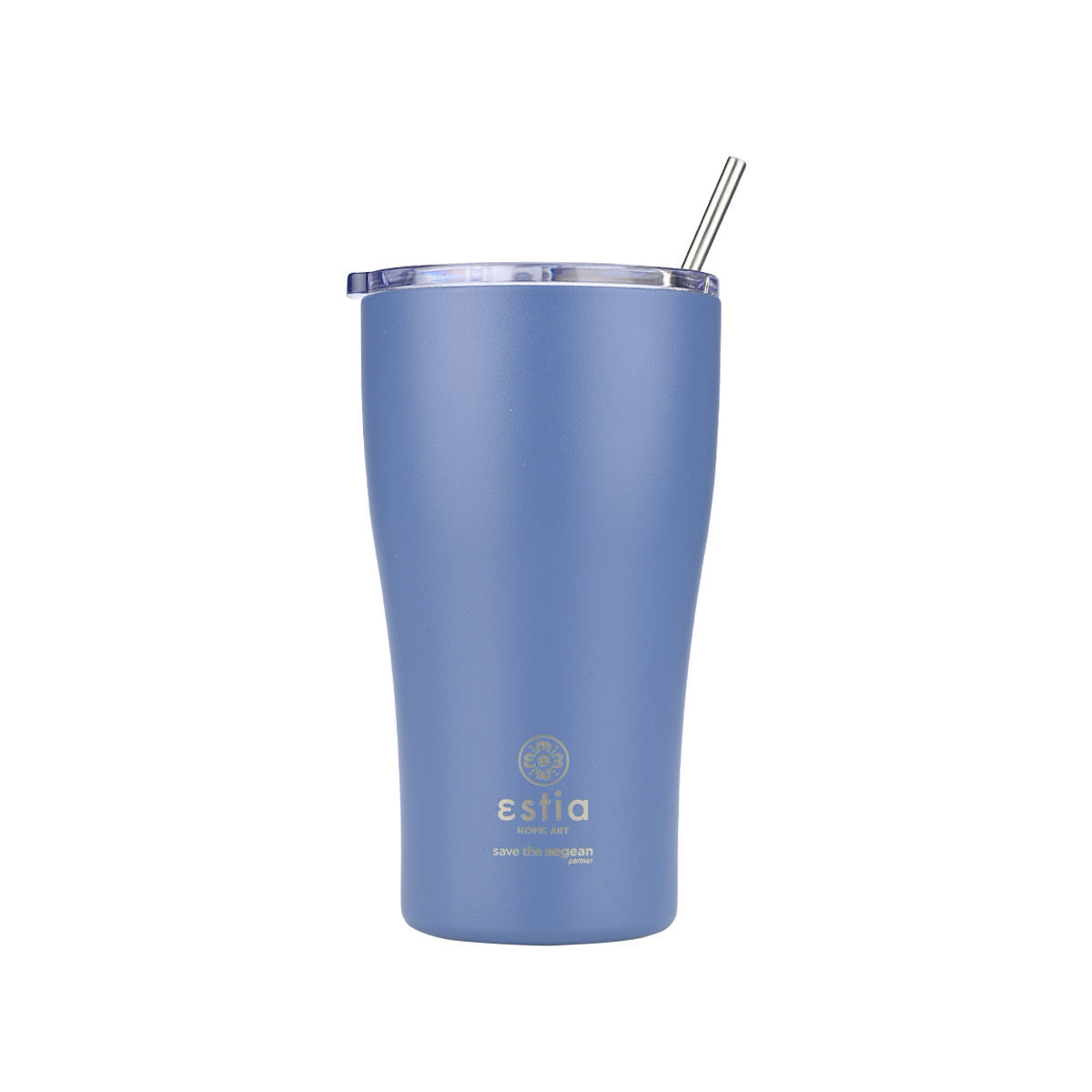 Θερμός-Ποτήρι Ανοξείδωτο Denim Blue Save The Aegean Estia 500ml-9x16εκ. 01-23188...