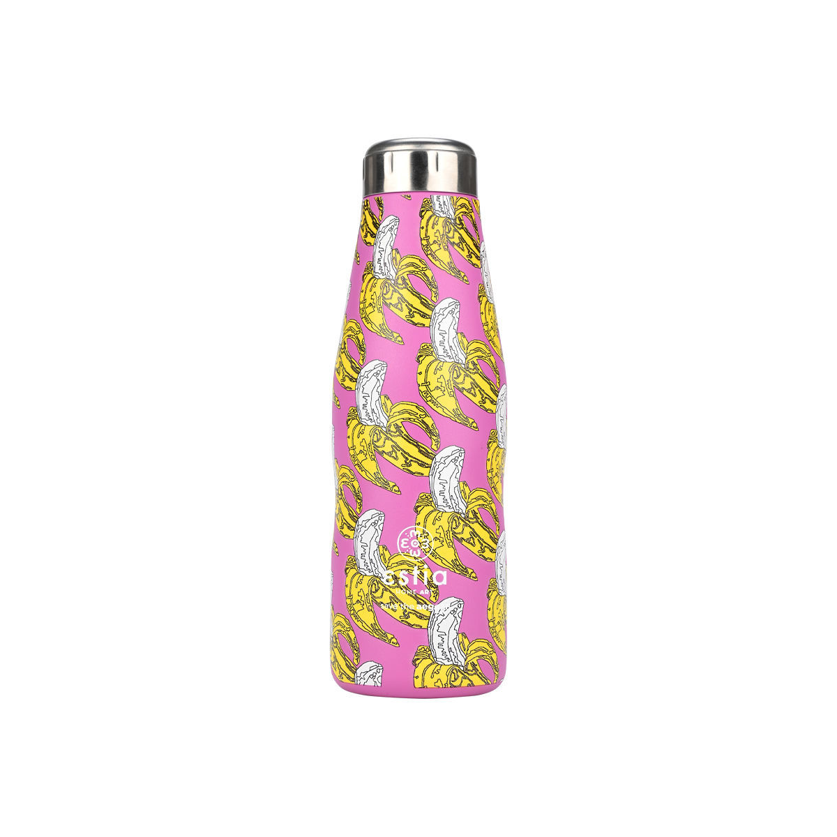 estia Θερμός-Μπουκάλι Ανοξείδωτο Flask Banana Swirl Save The Aegean Estia 500ml-7x7x22,3εκ. 01-22235 (Υλικό: Ανοξείδωτο) - estia - 01-22235