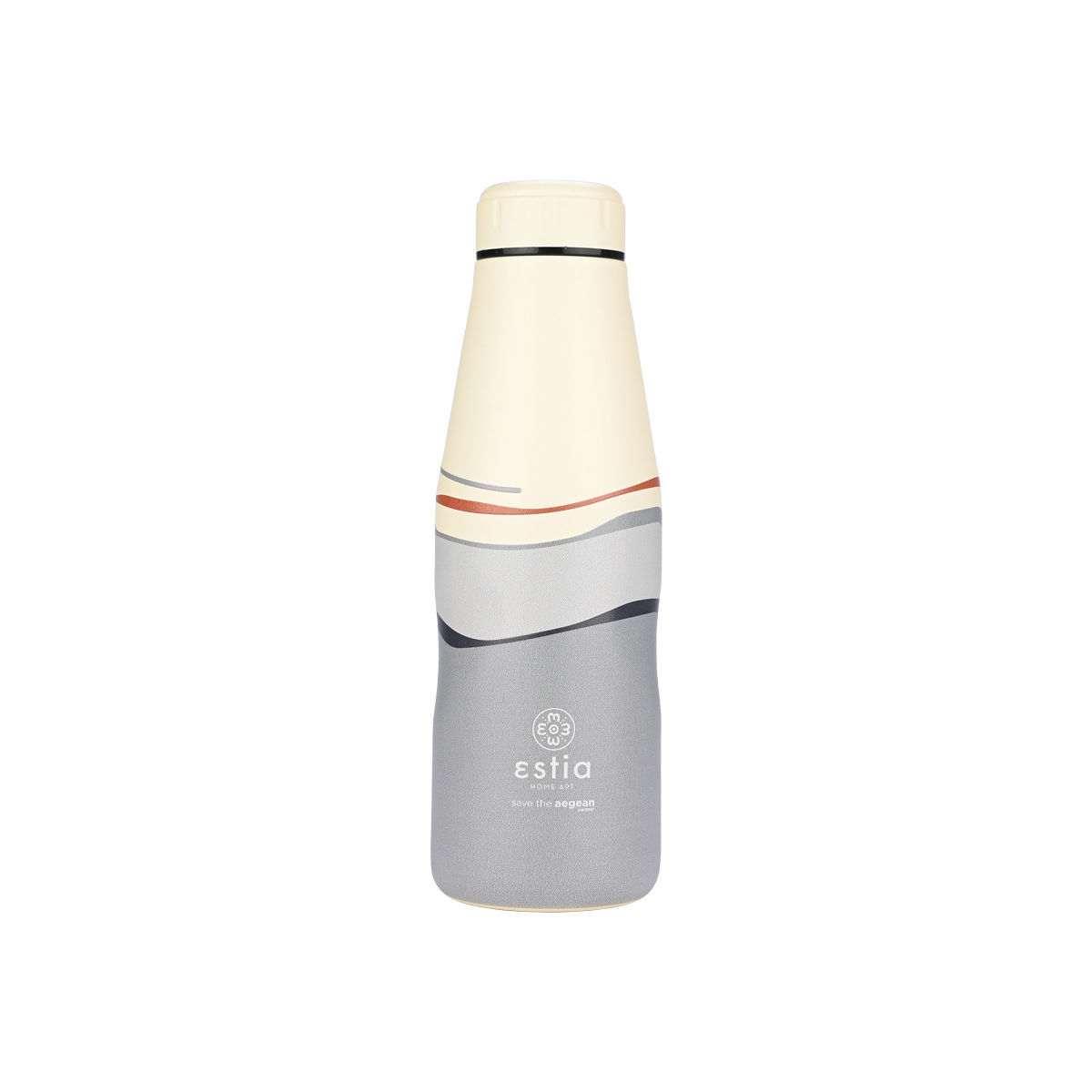 estia Θερμός-Μπουκάλι Ανοξείδωτο Flask Ecozen Horizon Save The Aegean Estia 500ml-7x7x22,3εκ. 01-22204 (Υλικό: Ανοξείδωτο) - estia - 01-22204