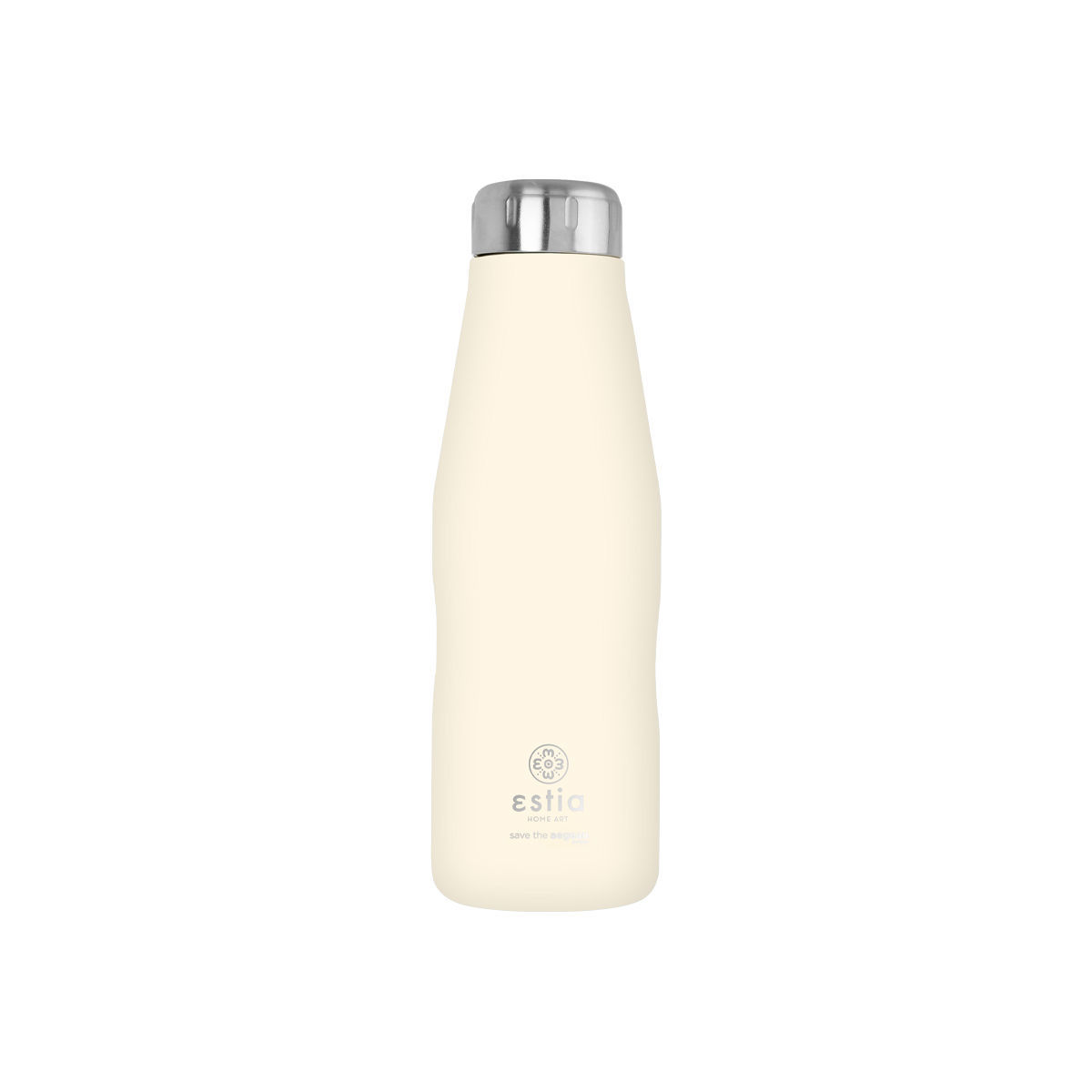 estia Θερμός-Μπουκάλι Ανοξείδωτο Flask Lily White Save The Aegean Estia 500ml-7x7x22,3εκ. 01-23430 (Υλικό: Ανοξείδωτο) - estia - 01-23430