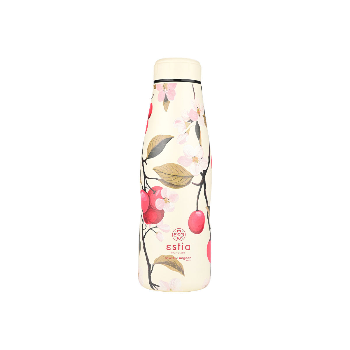 estia Θερμός-Μπουκάλι Ανοξείδωτο Flask Sakura Whisper Save The Aegean Estia 500ml-7x7x22,3εκ. 01-22143 (Υλικό: Ανοξείδωτο) - estia - 01-22143