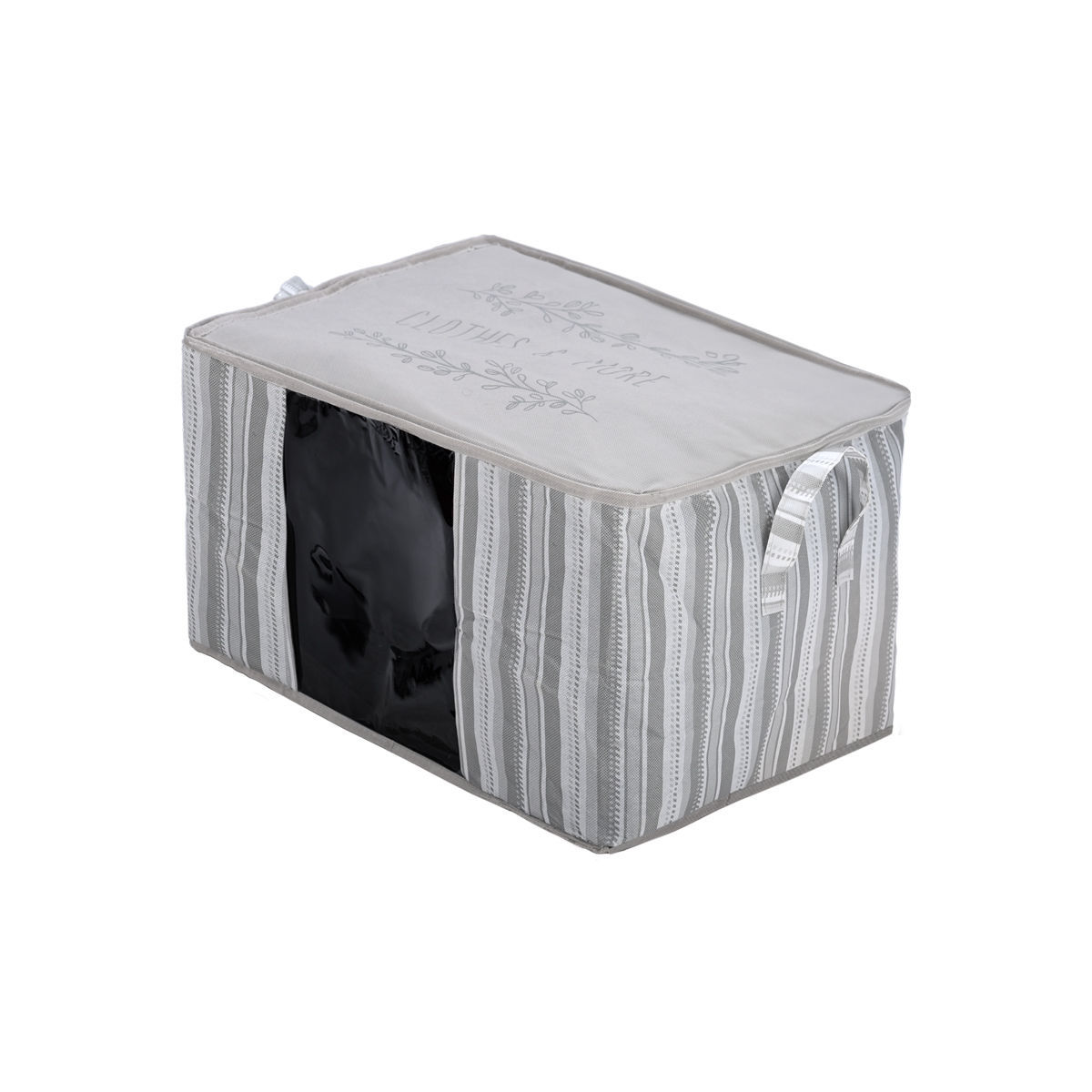 estia Θήκη Φύλαξης Non Woven Υφασμάτινη Με Παράθυρο 60x45x35εκ. Ιβουάρ Estia 03-23980 - estia - 03-23980