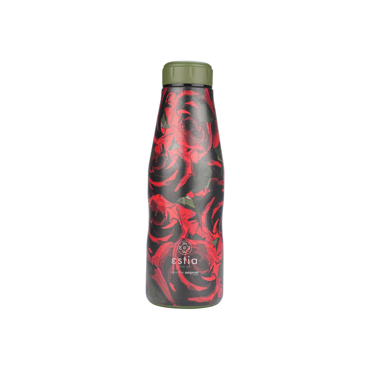 estia Θερμός-Μπουκάλι Ανοξείδωτο Flask Twilight Rose Save The Aegean Estia 500ml-7x7x22,3εκ. 01-22136 (Υλικό: Ανοξείδωτο) - estia - 01-22136