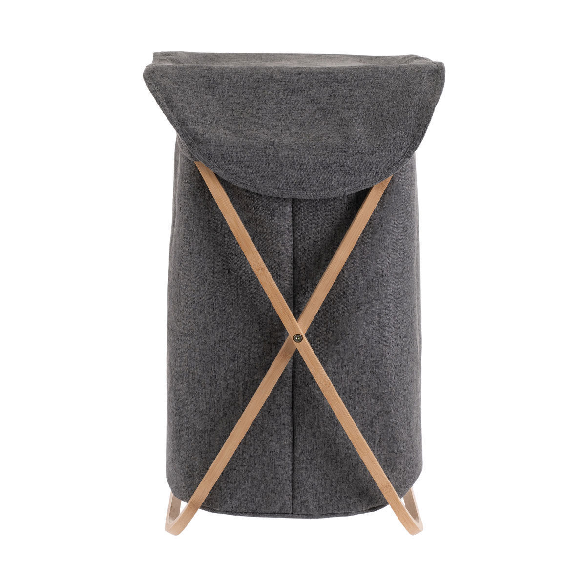 estia - ΣΗΜΑΝΤΙΚΟ: Σε περίπτωση διαφοράς τιμής από το κατάστημα ισχύει παντα και μόνο η τιμή του καταστήματος Καλάθι Απλύτων Πτυσσόμενο Bamboo-Polyester Γκρι Essenti