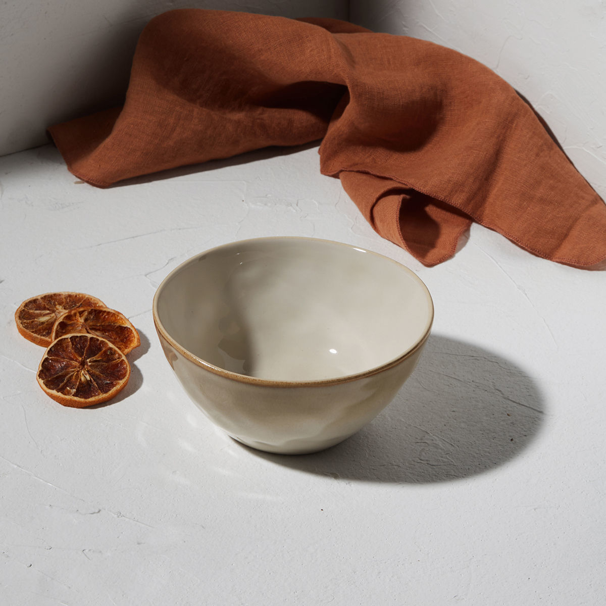 Μπωλ Σερβιρίσματος Stoneware Ivory 15x15x7,3εκ. Vignett