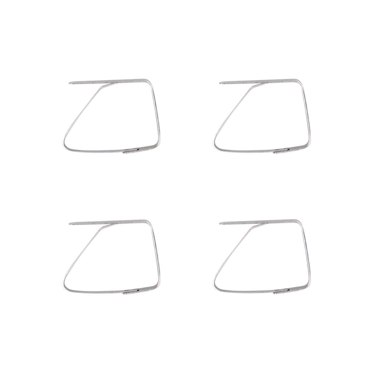 Κλιπ-Πιάστρες Σετ 4τμχ Για Τραπεζομάντηλα Ανοξείδωτο 6x4εκ. Estia 01-7003 (Υλικό: Ανοξείδωτο) - estia - 01-7003