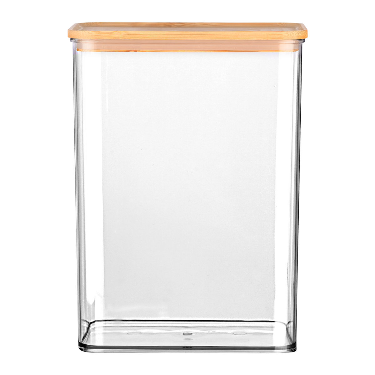 Δοχείο Αποθήκευσης Πλαστικό-Bamboo Essentials Estia 2500ml-16.5x9,8x22,5εκ. 01-24246 (Υλικό: Πλαστικό) - estia - 01-24246