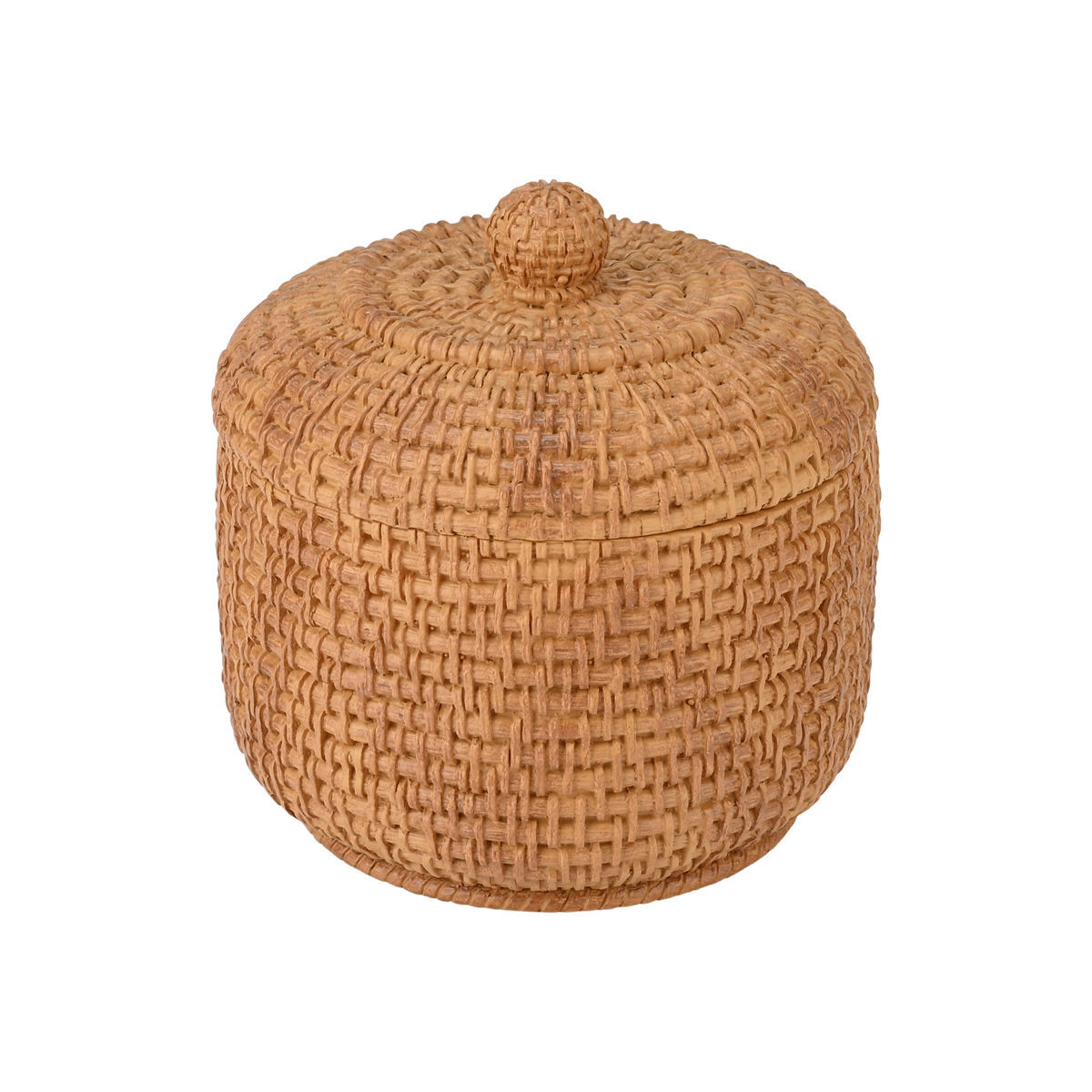 Δοχείο Για Βαμβάκι Ρητίνης Rope 10x10x10,6εκ. Estia 02-25816 (Υλικό: Ρητίνη)...