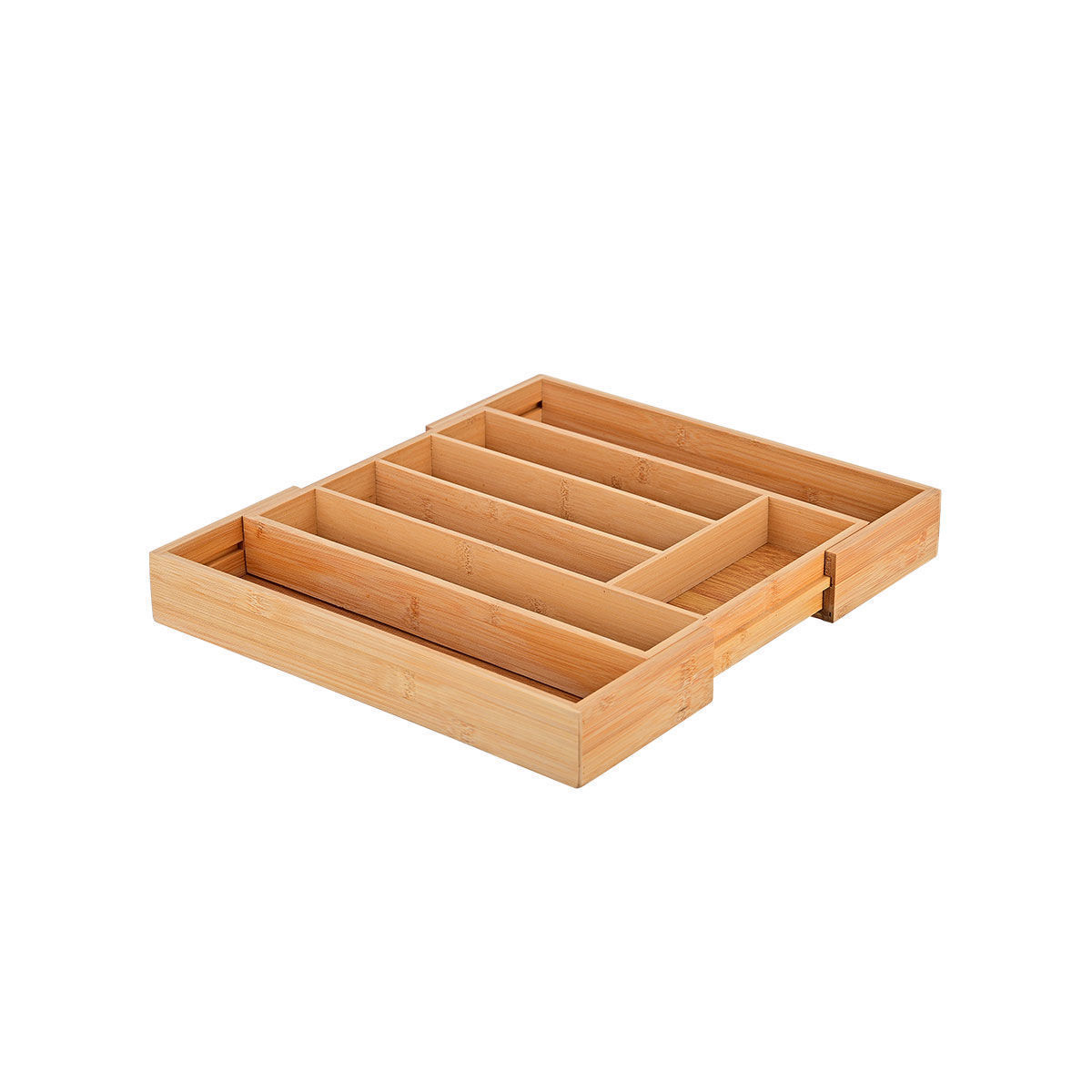 Θήκη Συρταριού Για Μαχαιροπήρουνα Επεκτεινόμενη Ξύλινη Bamboo Essentials 25,5x33,5x5εκ. Estia...