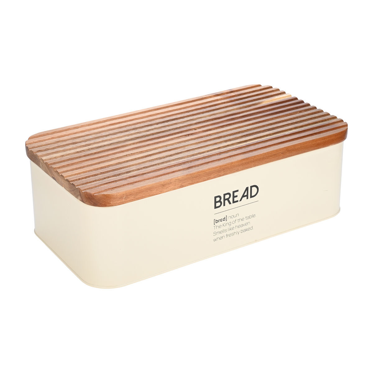 Ψωμιέρα Μεταλλική Ιβουάρ 42x23x13εκ. Allure Estia 01-24833 (Υλικό: Ξύλο, Χρώμα:...