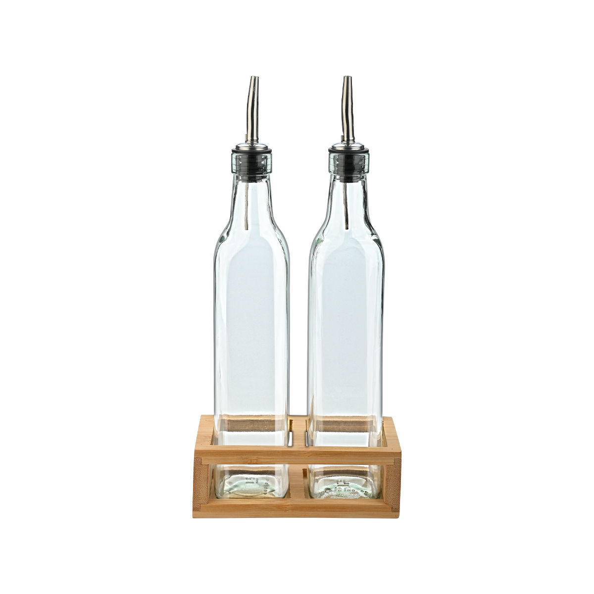Σετ 3τμχ Μπουκάλια Για Λάδι-Ξύδι Με Ρόη Γυάλινα Με Βάση...