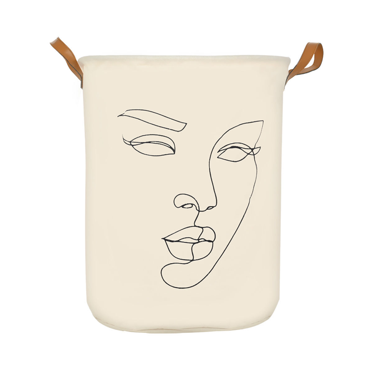 Καλάθι Απλύτων Πτυσσόμενο Line Art 60lt-40x40x50εκ. Με Χερούλια Estia 02-26943...