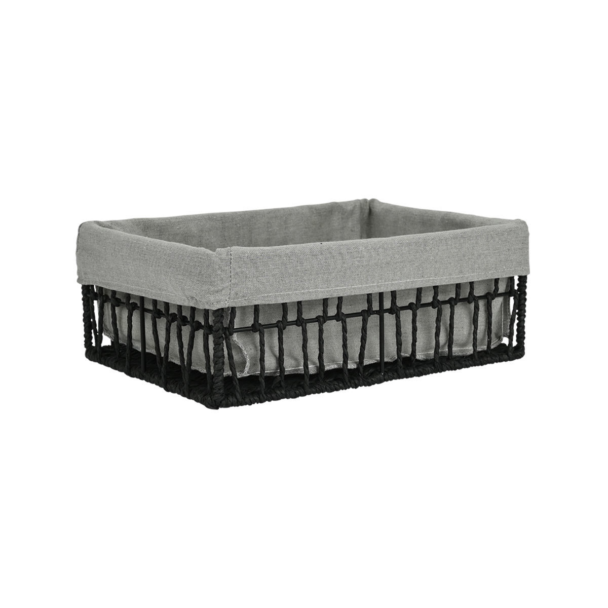 estia - ΣΗΜΑΝΤΙΚΟ: Σε περίπτωση διαφοράς τιμής από το κατάστημα ισχύει παντα και μόνο η τιμή του καταστήματος Καλάθι Οργάνωσης Paper Rope Μαύρο Nest 32x24x12εκ. Esti