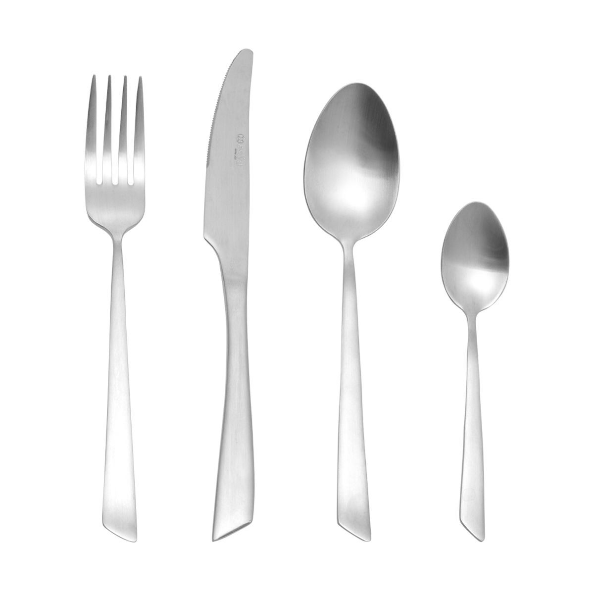 Σετ Μαχαιροπήρουνα 24τμχ Ανοξείδωτα 18/0 Matt Edge Silv