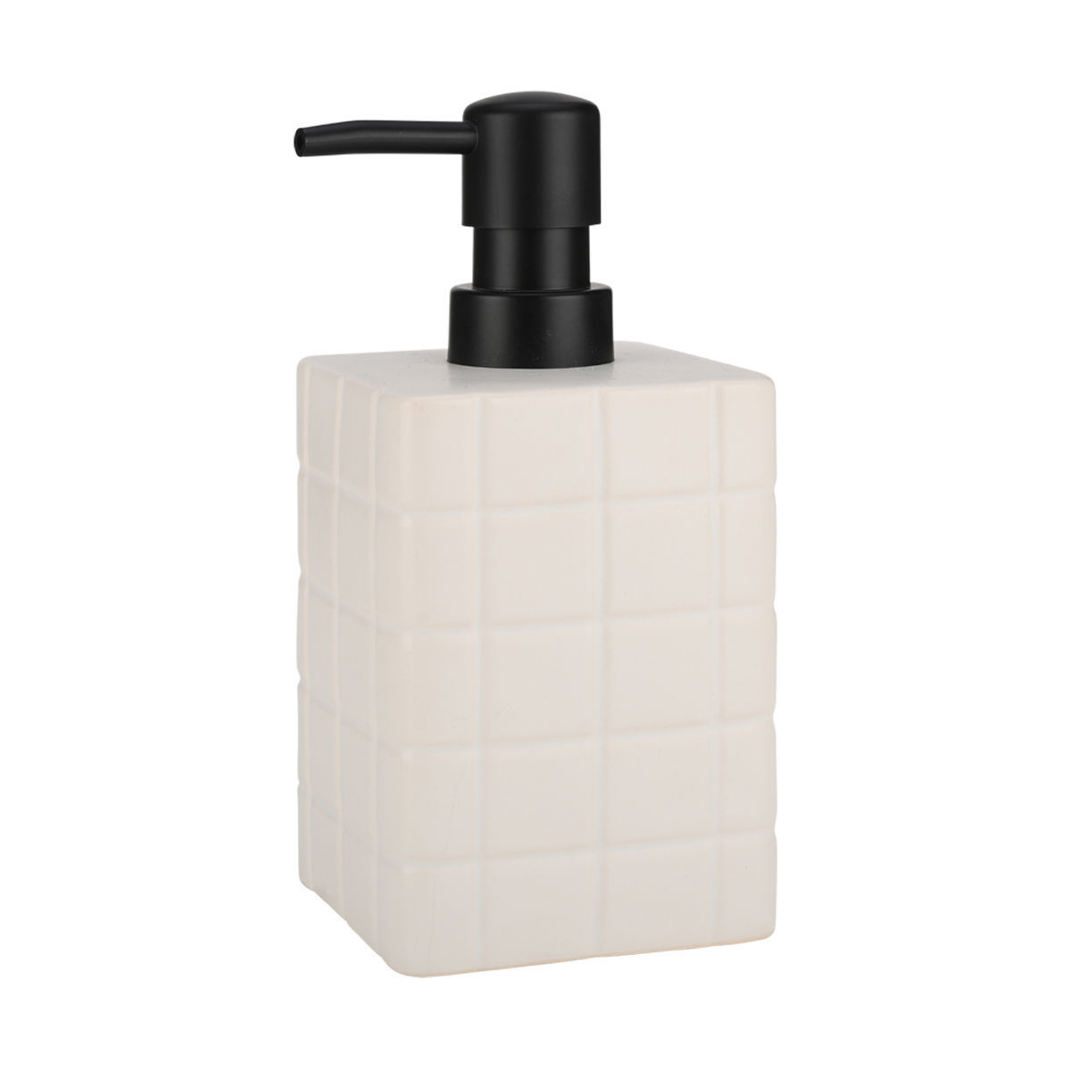 Σαπουνοθήκη Κεραμική Λευκή 450ml-7,5x7,5x15εκ. Tiles Es