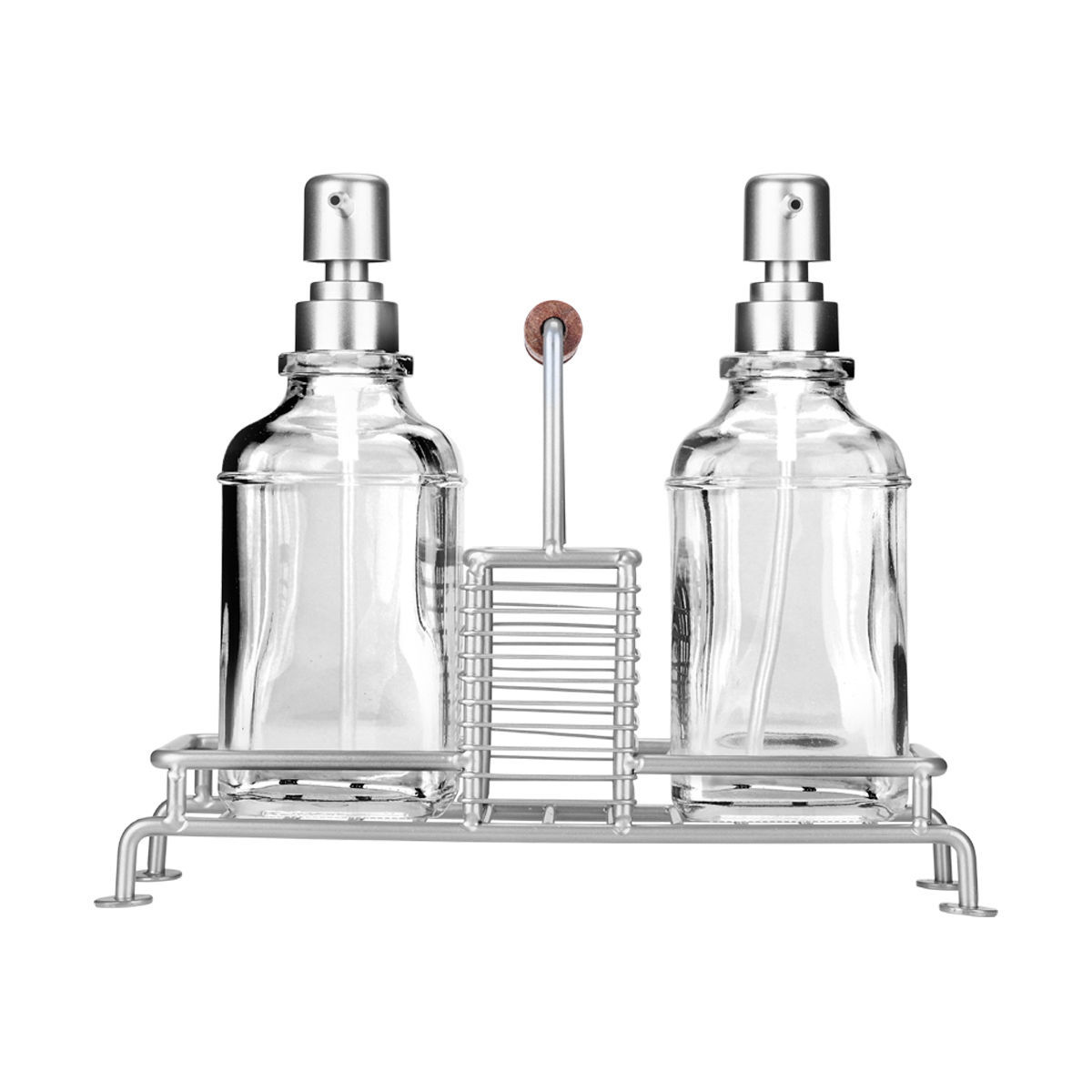 Δοχεία Υγρού Πιάτων Με Μεταλλική Βάση & Θέση Για Σφουγγάρι...