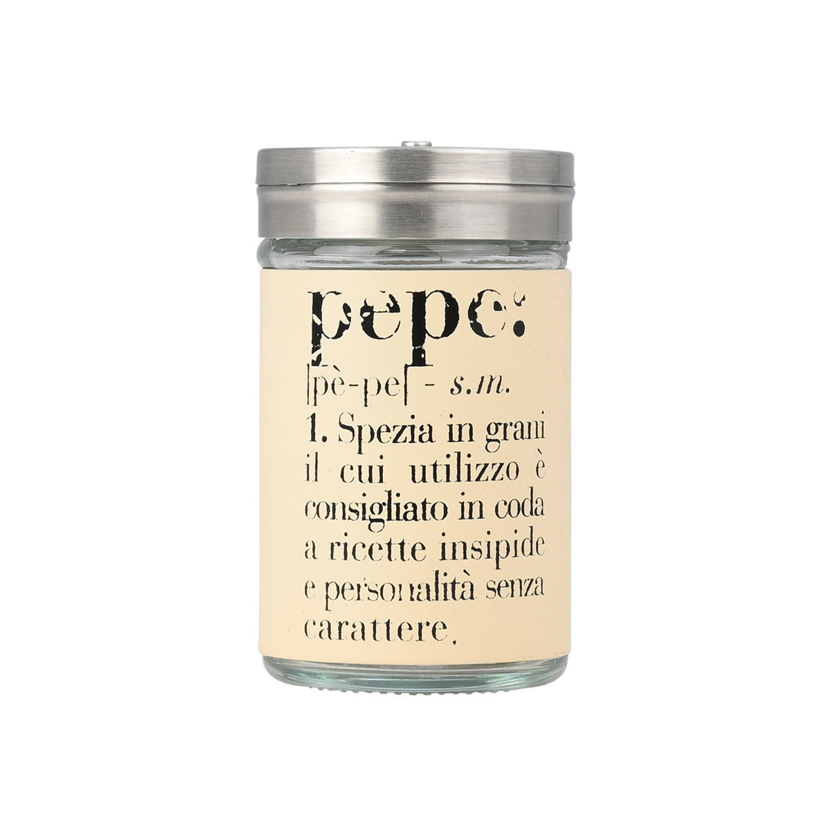 Δοχείο Για Πιπέρι Γυάλινο Μπεζ Allure 4,8x8,2εκ. Estia 01-28770 (Υλικό:...