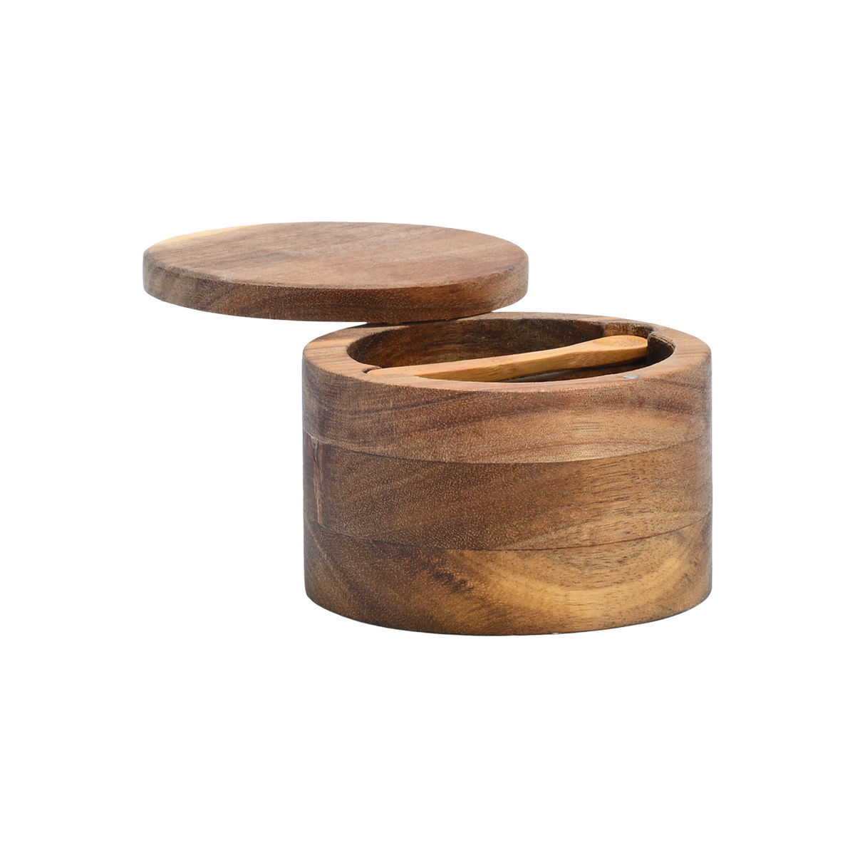 Δοχείο Μπαχαρικών Ξύλινο Ακακίας Με Κουταλάκι Allure 9x7εκ. Estia 01-28282...