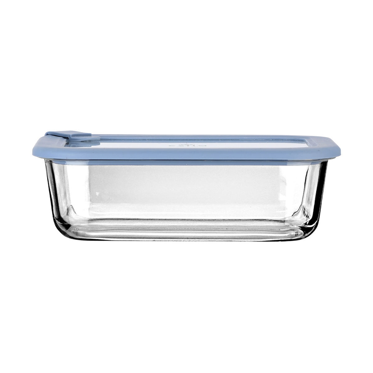 Φαγητοδοχείο Γυάλινο Με Καπάκι Σιλικόνης 1050ml/21,6x16,5x7,4εκ. ColorSeal Μπλε Estia 01-26530...