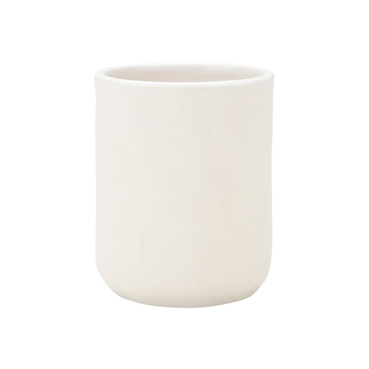 Ποτηροθήκη Κεραμική Λευκή 8x8x10εκ. Ripple Estia 02-29982 (Υλικό: Κεραμικό, Χρώμα:...