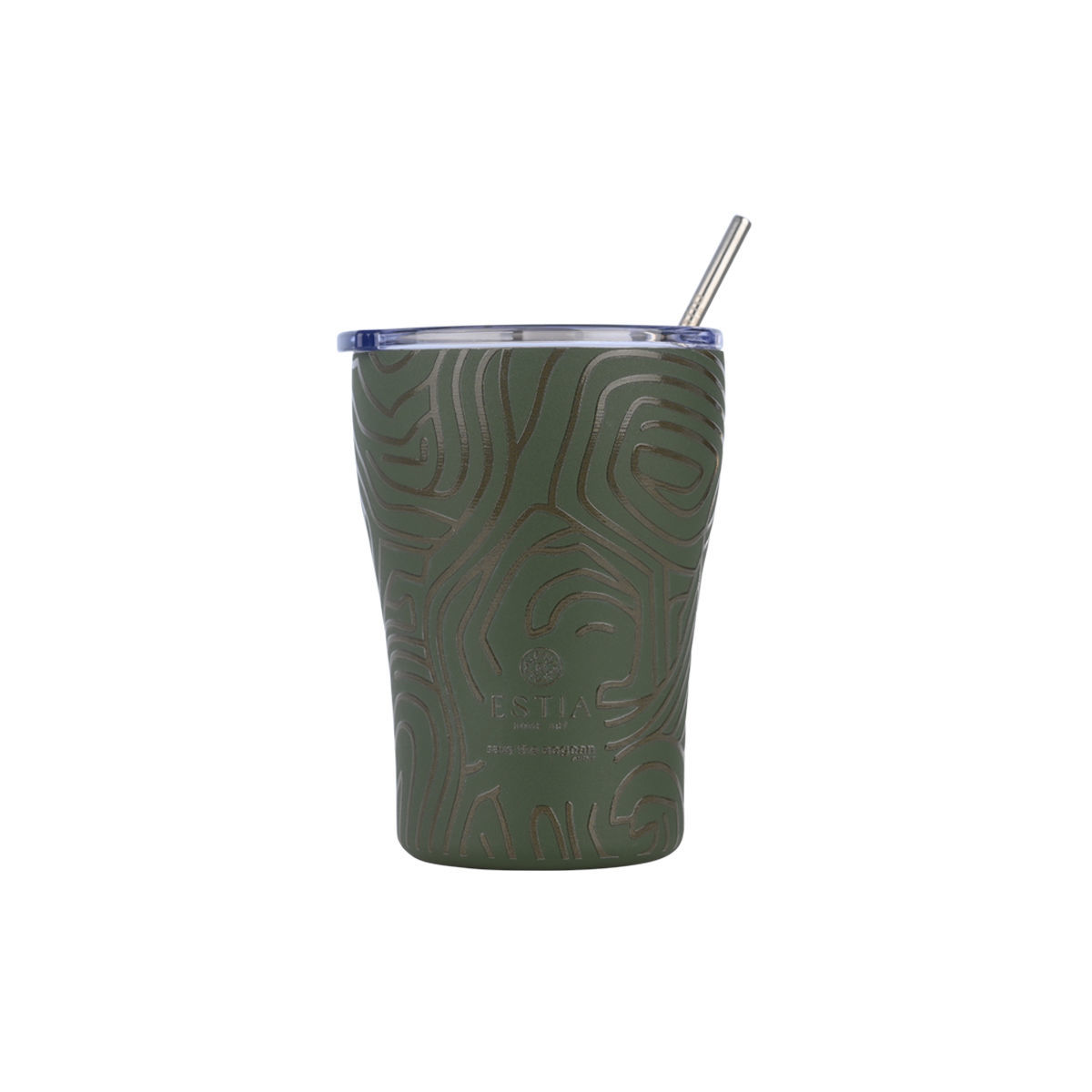 Θερμός-Ποτήρι Ανοξείδωτο Coffee Mug Olive Flow Save The Aegean 350ml-9x13εκ....