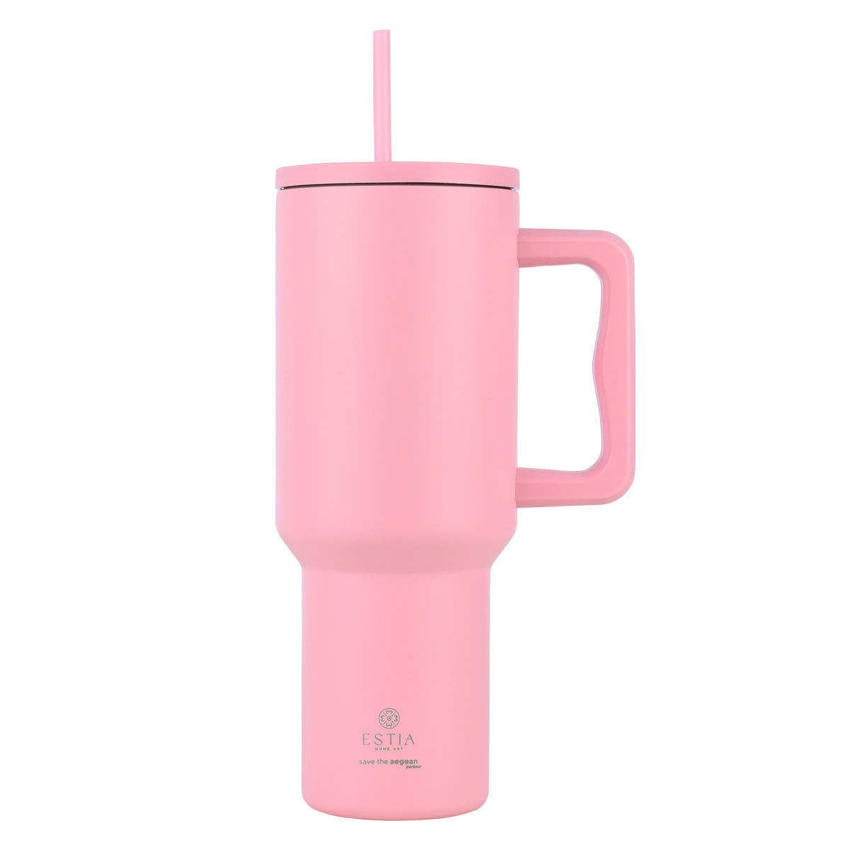 Θερμός Ανοξείδωτος Straw Tumbler XL 14,5x10x26εκ.-1200ml Blossom Rose Save The...