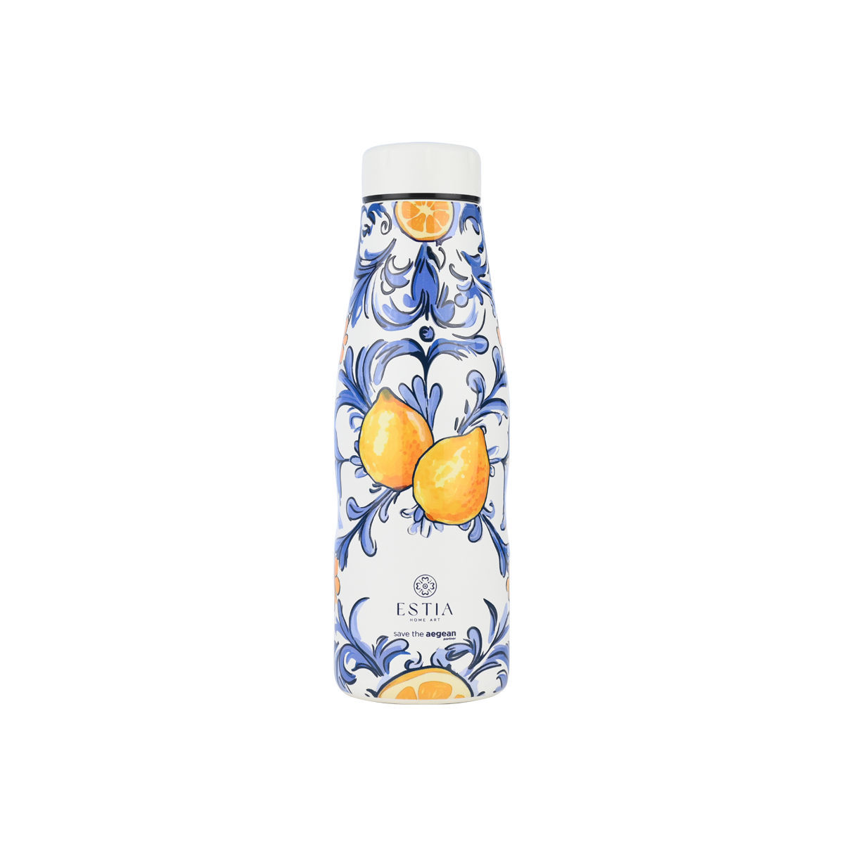 Θερμός-Μπουκάλι Ανοξείδωτο Flask Amalfi Coast Save The Aegean Estia 500ml-7x7x22,3εκ....