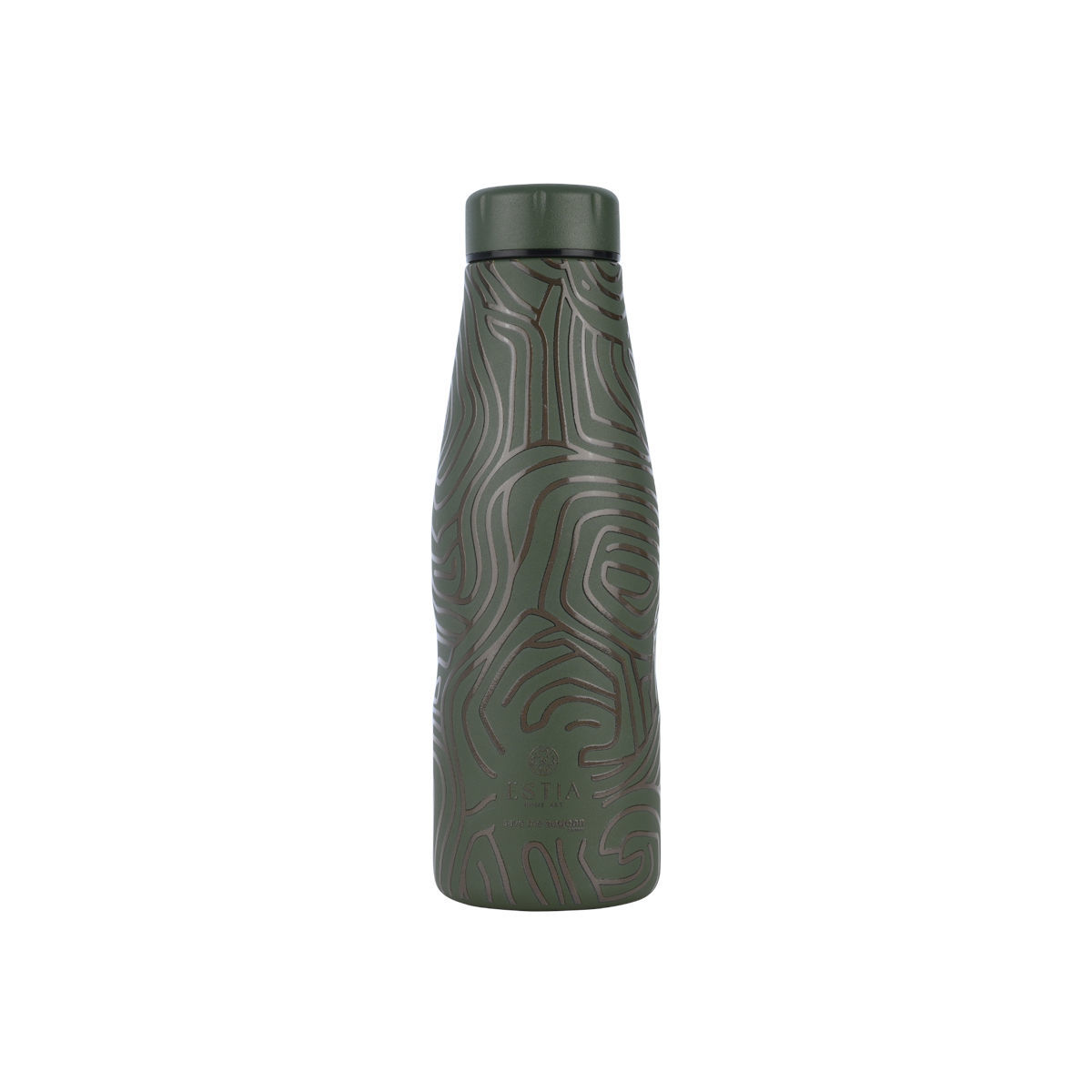 Θερμός-Μπουκάλι Ανοξείδωτο Flask Olive Flow Save The Aegean Estia 500ml-7x7x22,3εκ....