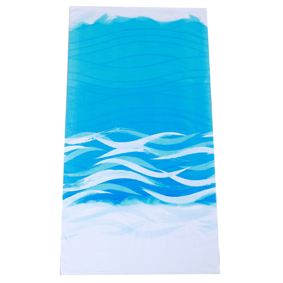 Πετσέτα Θαλάσσης Βαμβακερή Λευκή-Μπλε 80x170εκ. Tranquil Tides Estia 00-31053 (Ύφασμα: Βαμβάκι 100%, Χρώμα: Λευκό) - estia - 00-31053