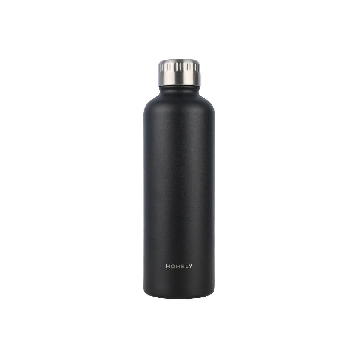 estia Θερμός-Μπουκάλι Ανοξείδωτο Flask Homely Midnight Black 500ml-7x7x23εκ. Estia 01-32555 (Υλικό: Ανοξείδωτο, Χρώμα: Μαύρο) - estia - 01-32555