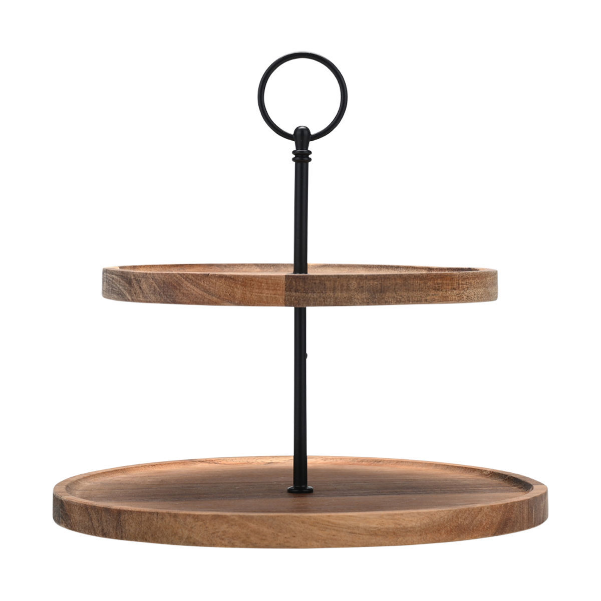 Διακοσμητικά και αξεσουαρ κουζίνας 24home - ΣΗΜΑΝΤΙΚΟ: Σε περίπτωση διαφοράς τιμής από το κατάστημα ισχύει παντα και μόνο η τιμή του καταστήματος Ορντερβιέρα 2 Όροφη Μεταλλική-Ξύλινη Ακακίας Allure 25x