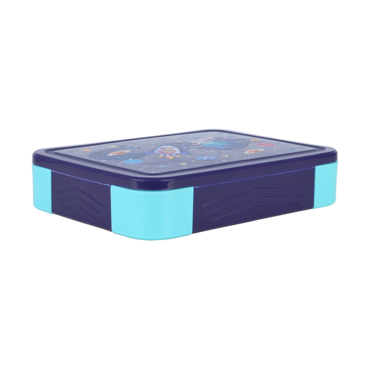 Φαγητοδοχείο Παιδικό 5 Θέσεων Πλαστικό Με Πιρούνι & Κουτάλι 1330ml-22,8x16,8x4,5εκ....