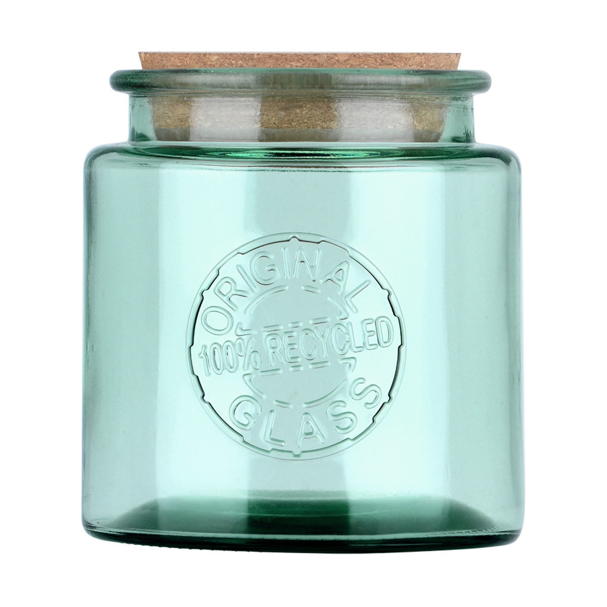 estia Δοχείο Αποθήκευσης Γυάλινο Πράσινο 900ml-13,8x12x13,8εκ. Evergreen Estia 01-34443 (Υλικό: Γυαλί, Χρώμα: Πράσινο ) - estia - 01-34443