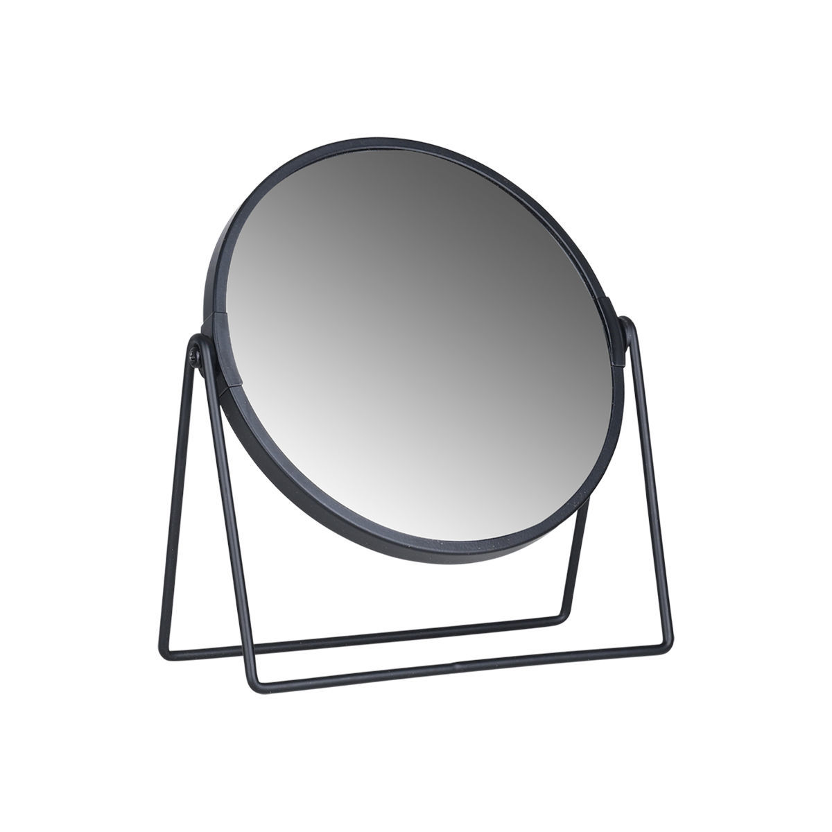 Καθρέπτης Επιτραπέζιος Με Μεταλλική Βάση Μαύρος 18,5x7,
