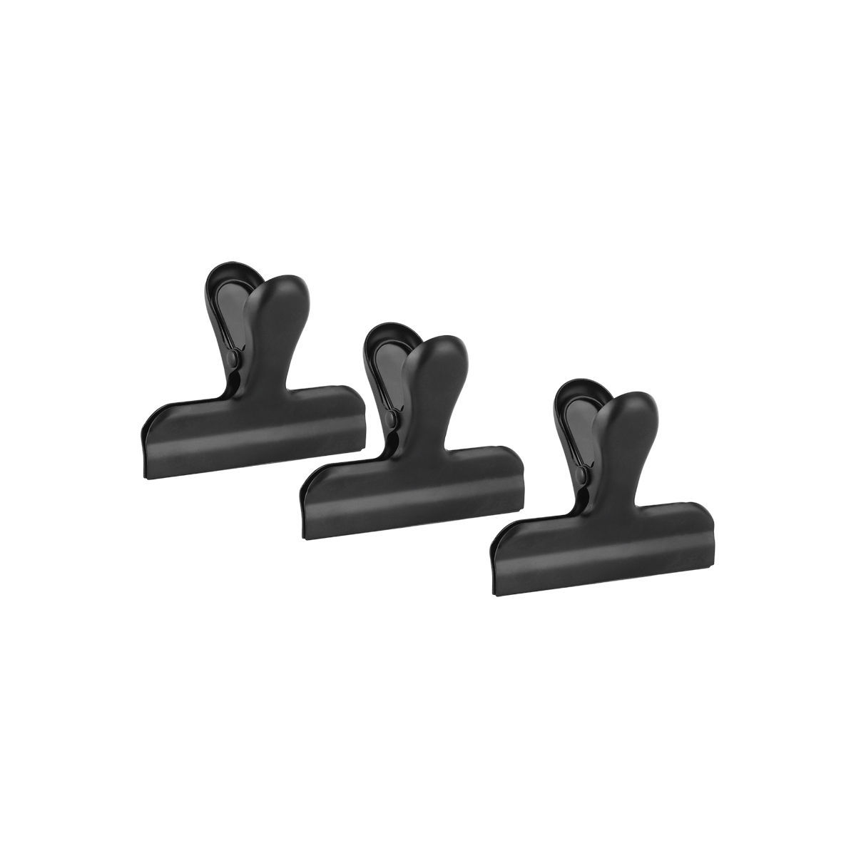 Κλιπ Για Σακούλες Τροφίμων Σετ 3τμχ Μαύρο 7,7x6x3,5εκ. Estia 01-34009...