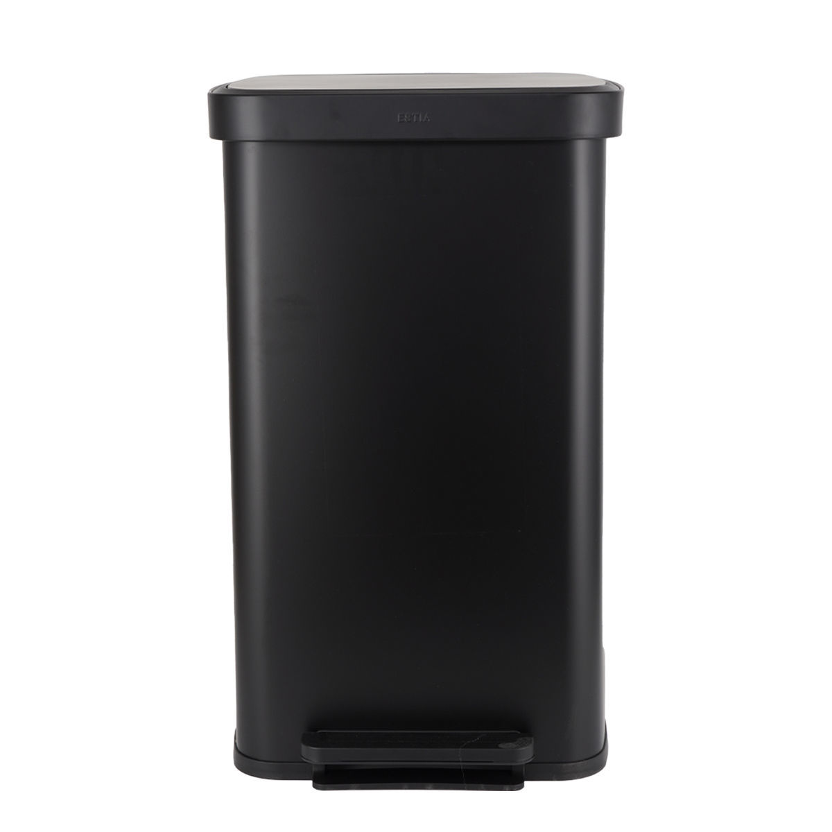 Κάδος Απορριμάτων Ανοξείδωτος 70lt-45×37,5×74,5εκ. Flatop Soft Close Μαύρος Ματ Estia 01-31985 Υλικό