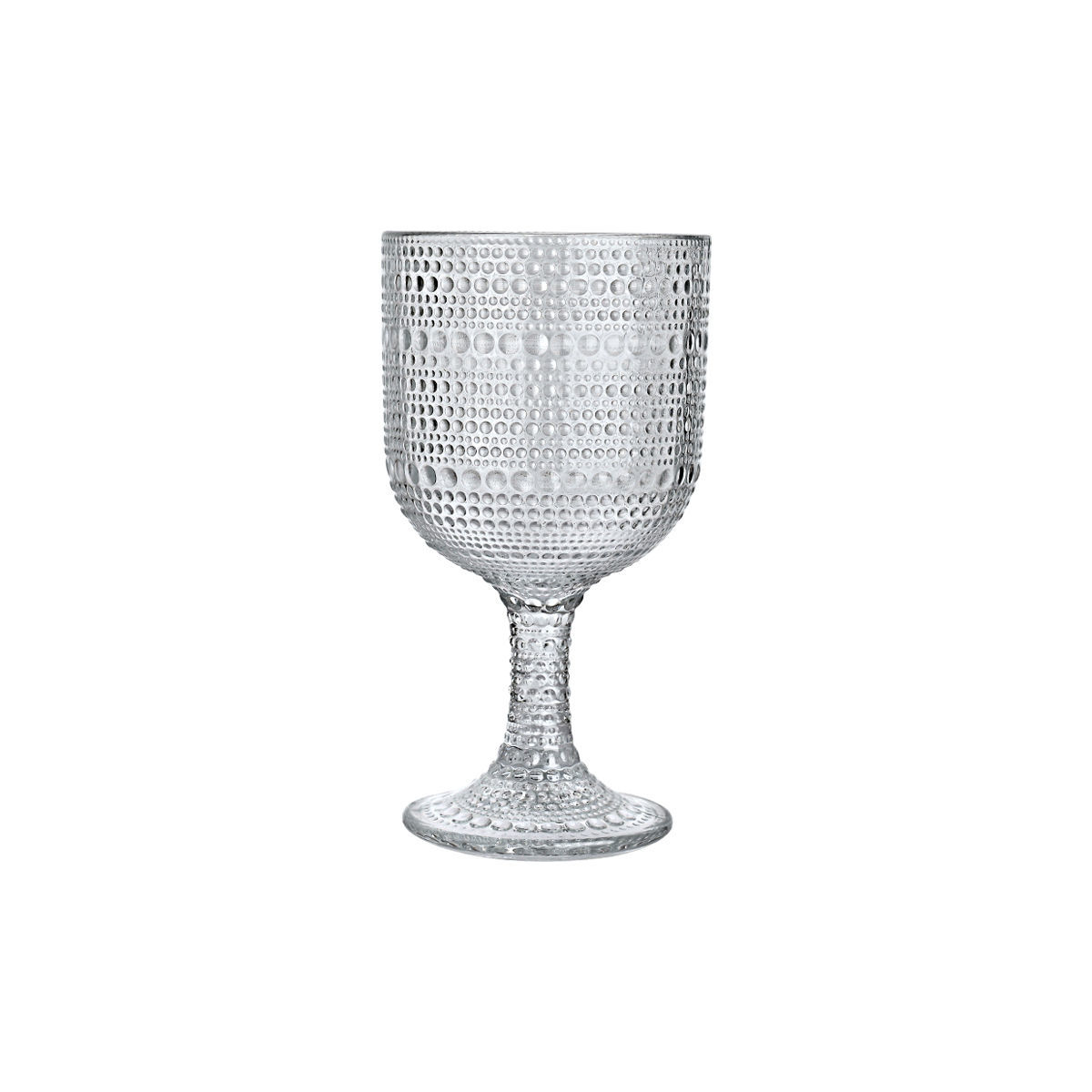 Ποτήρι Γυάλινο Κρασιού-Νερού 375ml Dots Estia 07-35785 