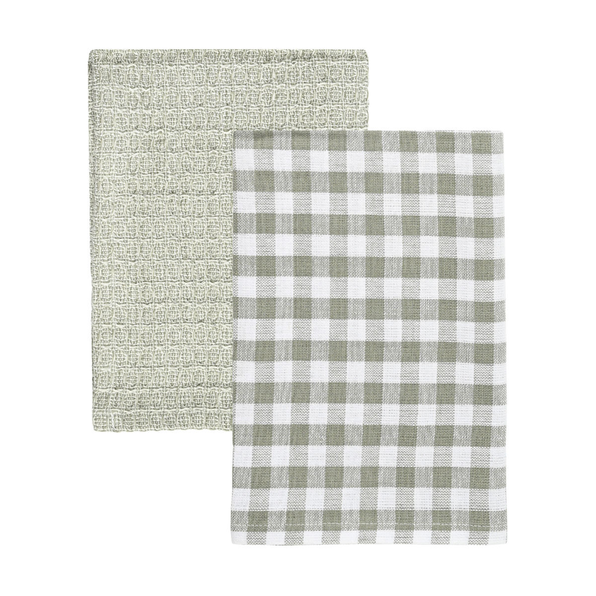 Σετ 2τμχ Πετσέτα Κουζίνας Βαμβακερή 45x65εκ. Casa Γκρι Estia 01-36010 (Ύφασμα: Βαμβάκι 100%, Χρώμα: Γκρι) - estia - 01-36010