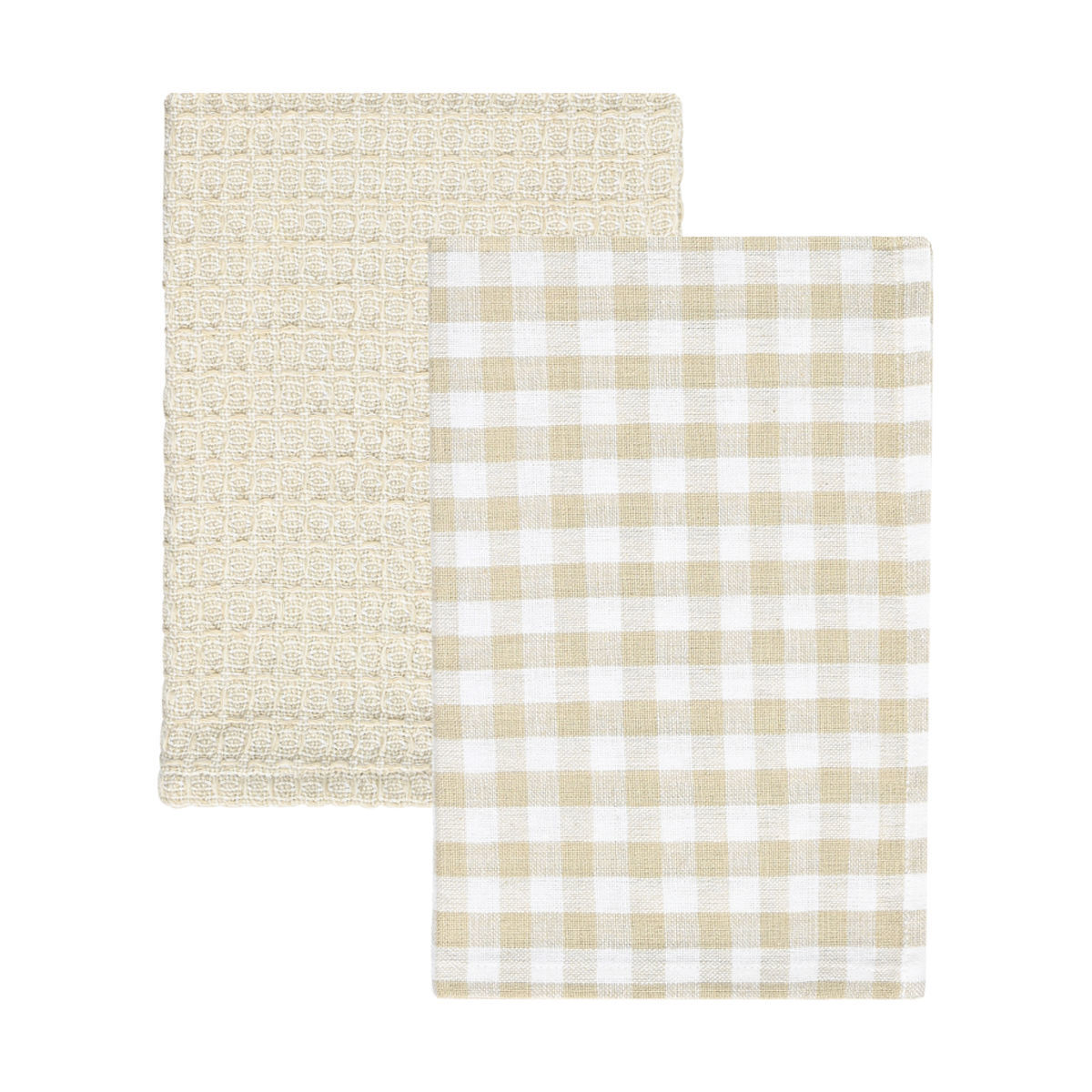 Πετσέτες 24home - ΣΗΜΑΝΤΙΚΟ: Σε περίπτωση διαφοράς τιμής από το κατάστημα ισχύει παντα και μόνο η τιμή του καταστήματος Σετ 2τμχ Πετσέτα Κουζίνας Βαμβακερή 45x65εκ. Casa Μπεζ