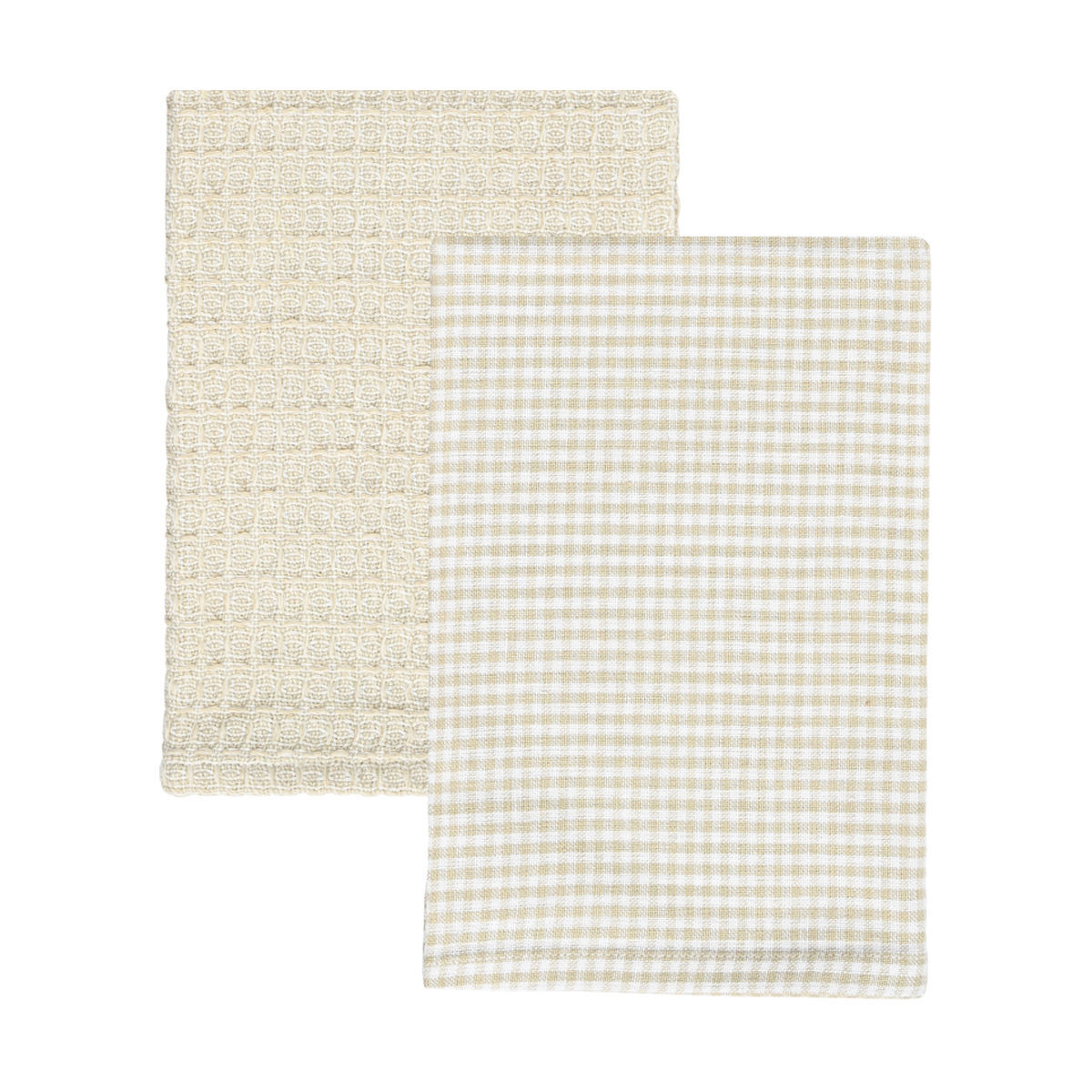 Σετ 2τμχ Πετσέτα Κουζίνας Βαμβακερή 45x65εκ. Piccolo Μπεζ Estia 01-37888 (Ύφασμα: Βαμβάκι 100%, Χρώμα: Μπεζ) - estia - 01-37888