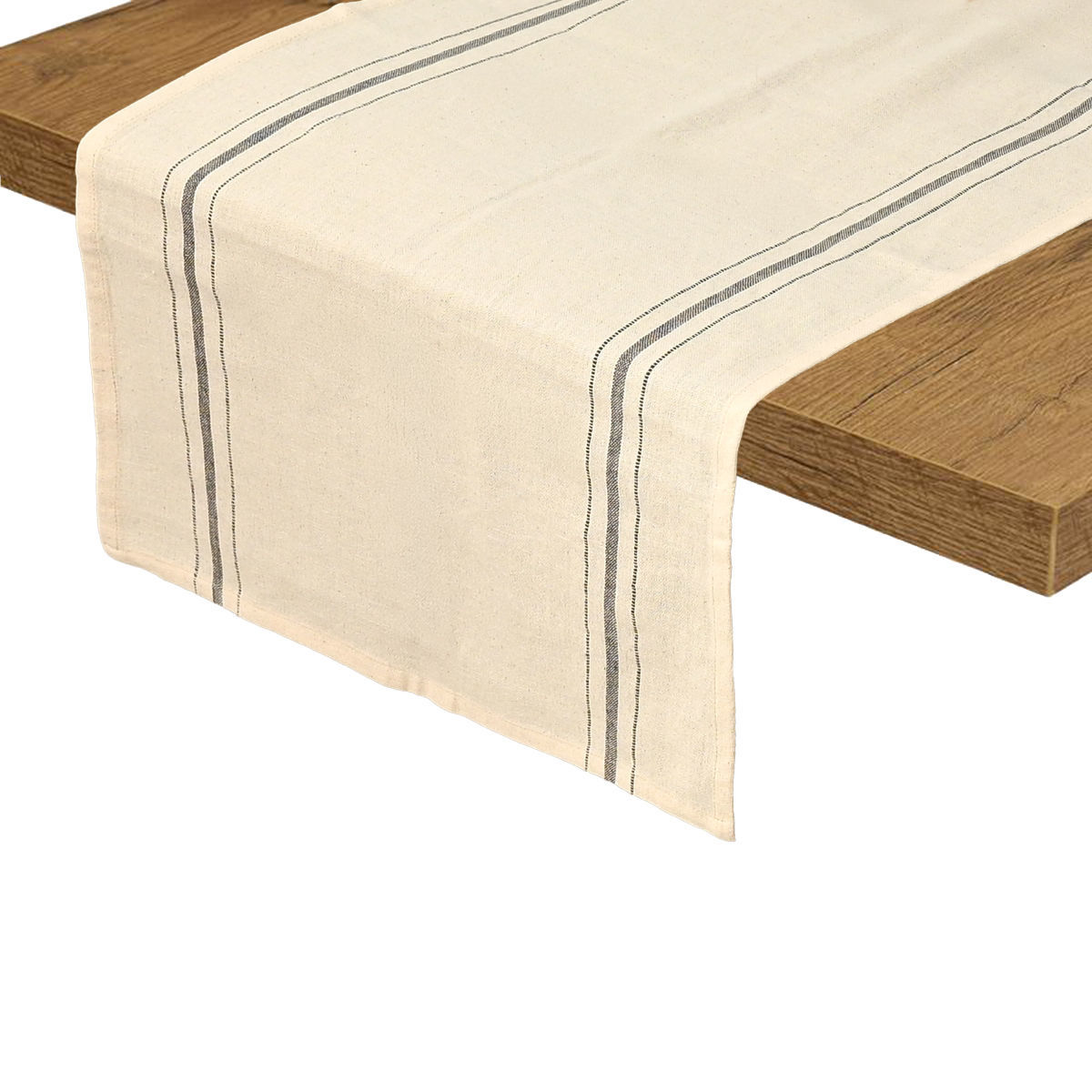 Runner Βαμβακερό Γκρι 40x150εκ. Rustic Estia 07-36140 (Ύφασμα: Βαμβάκι 100%, Χρώμα: Γκρι) - estia - 07-36140