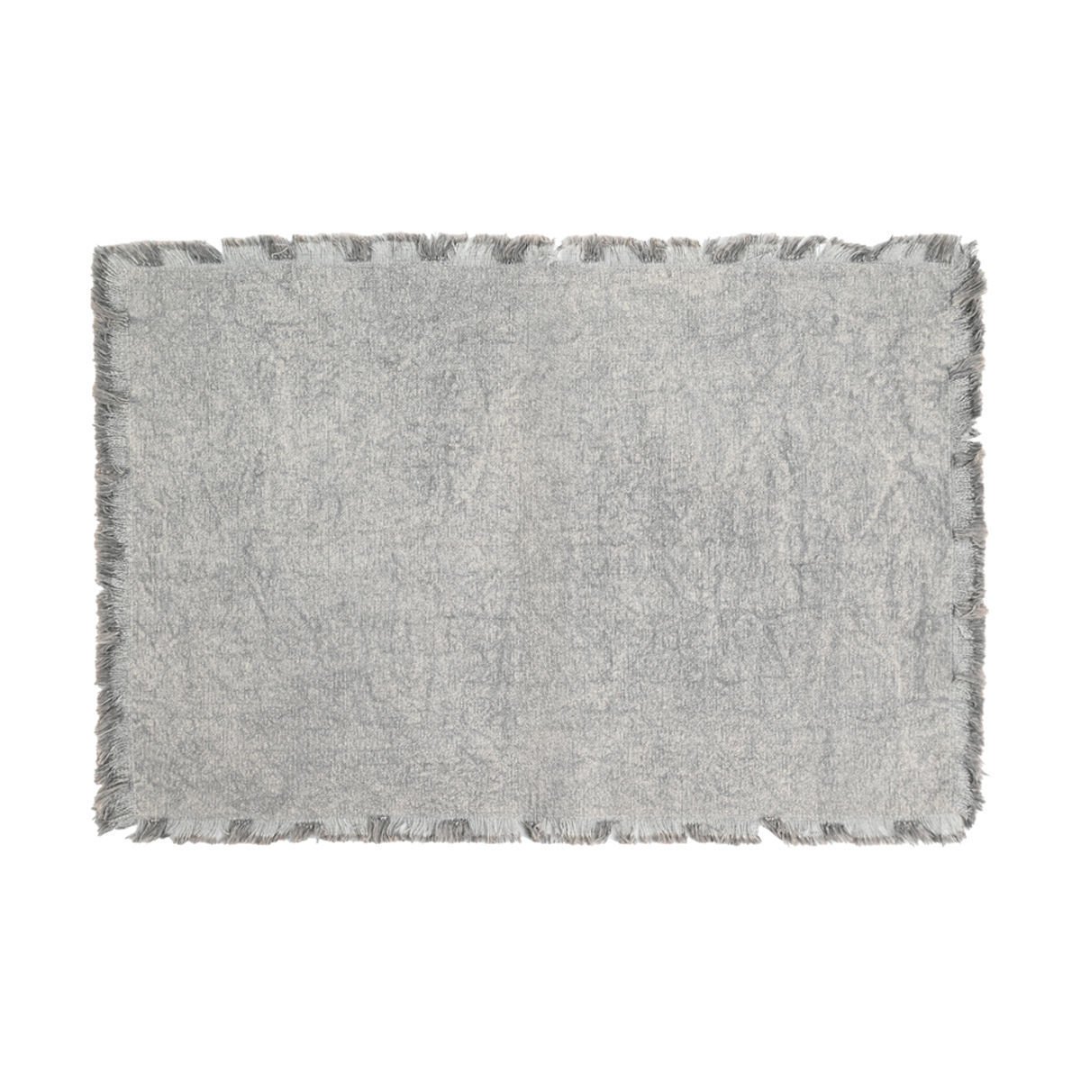 estia - ΣΗΜΑΝΤΙΚΟ: Σε περίπτωση διαφοράς τιμής από το κατάστημα ισχύει παντα και μόνο η τιμή του καταστήματος Σουπλά Με Κρόσσια Βαμβακερό Γκρι 50x33εκ. Loom Estia 07