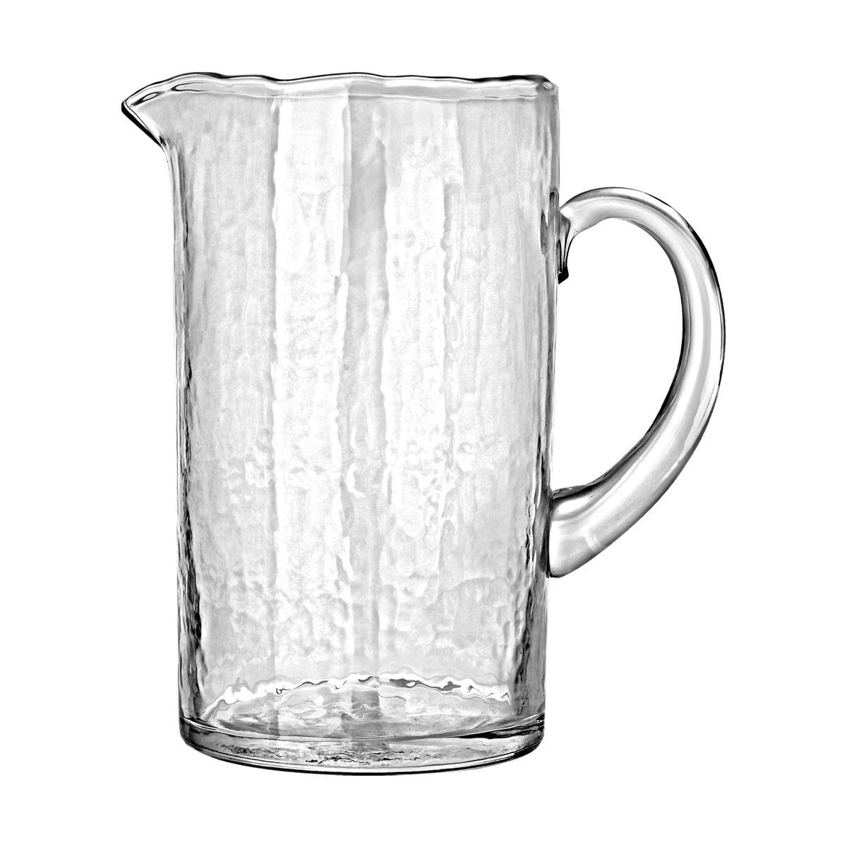 Κανάτα Γυάλινη Διάφανη Σφυρήλατη Forge 1450ml-17,6x12,6x19,6εκ. Estia 01-36775 (Υλικό: Γυαλί, Χρώμα: Διάφανο ) - estia - 01-36775