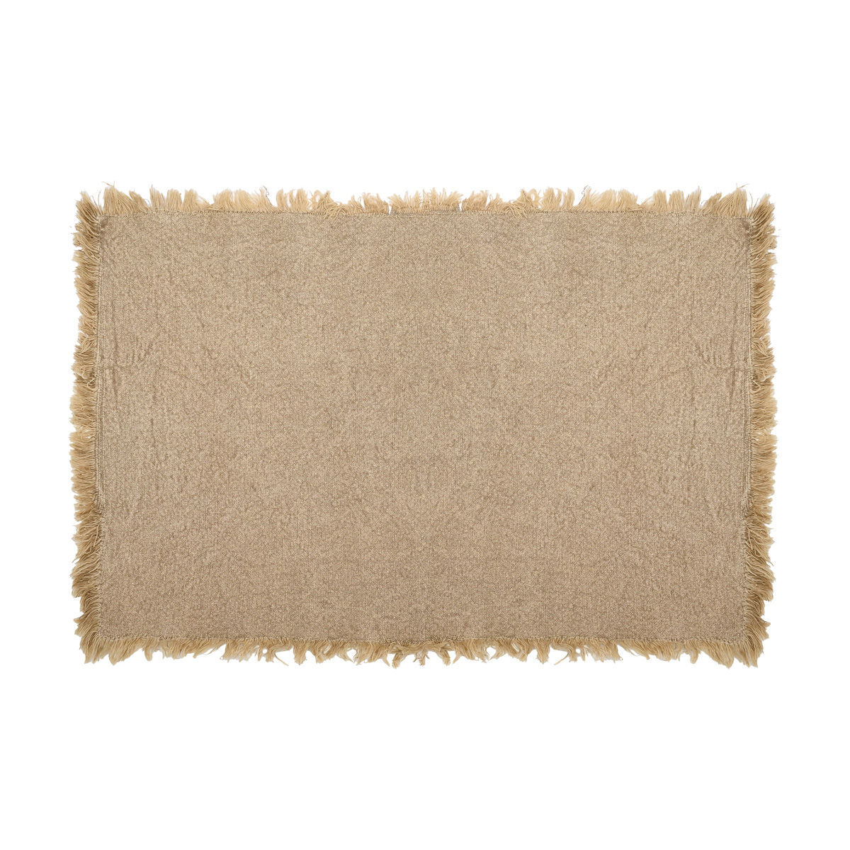 Σουπλά Με Κρόσσια Βαμβακερό Μπεζ 50x33εκ. Loom Estia 07-36102 (Σετ 2 Τεμάχια) (Ύφασμα: Βαμβάκι 100%, Χρώμα: Μπεζ) - estia - 07-36102