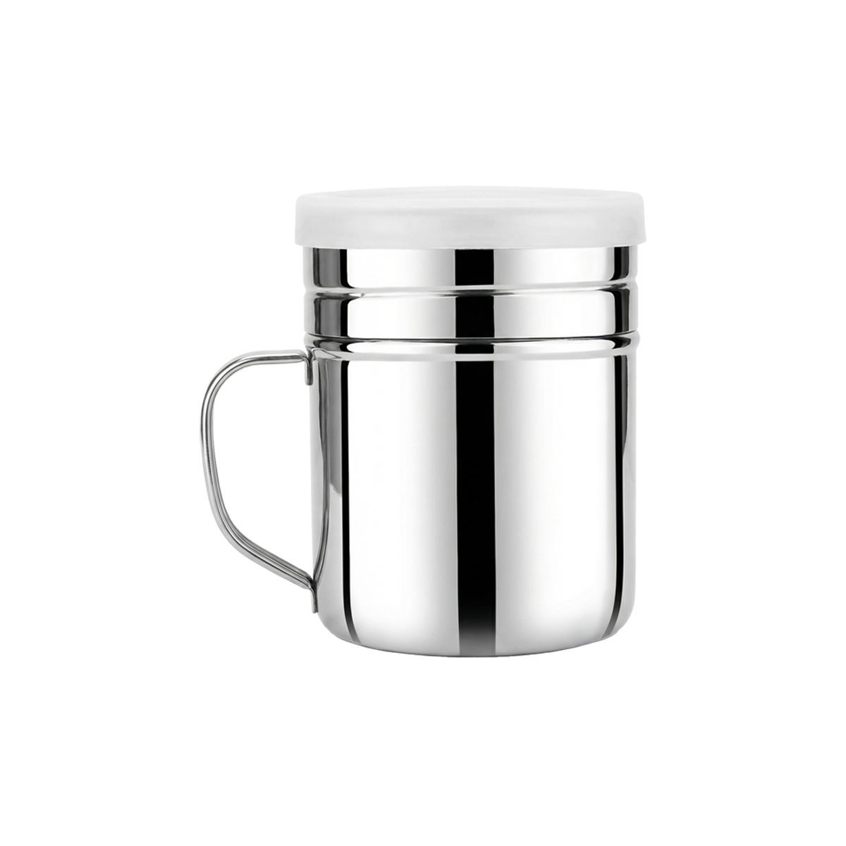 Δοχείο Άχνης Ανοξείδωτο Με Χερούλι 270ml-6,8x7,1x9,5εκ. Estia 01-36706 (Υλικό: Ανοξείδωτο) - estia - 01-36706