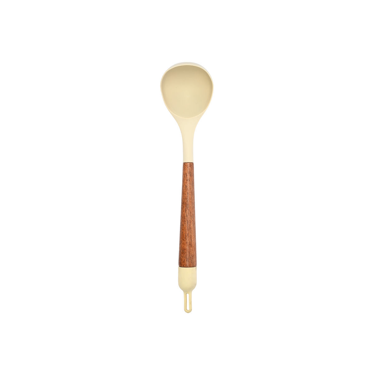 Κουτάλα Βαθιά Ξύλινη-Σιλικόνης Ivory 7,5x7x34εκ. Allure Estia 01-37161 (Υλικό: Ξύλο, Χρώμα: Ιβουάρ) - estia - 01-37161