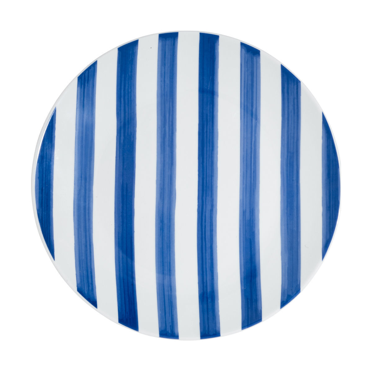 Πιάτο Ρηχό Φαγητού Πορσελάνης 27x3εκ. Ligne Blue Estia 07-38885 (Σετ 6 Τεμάχια) (Υλικό: Πορσελάνη, Χρώμα: Μπλε, Μέγεθος: Μεμονωμένο) - estia - 07-38885